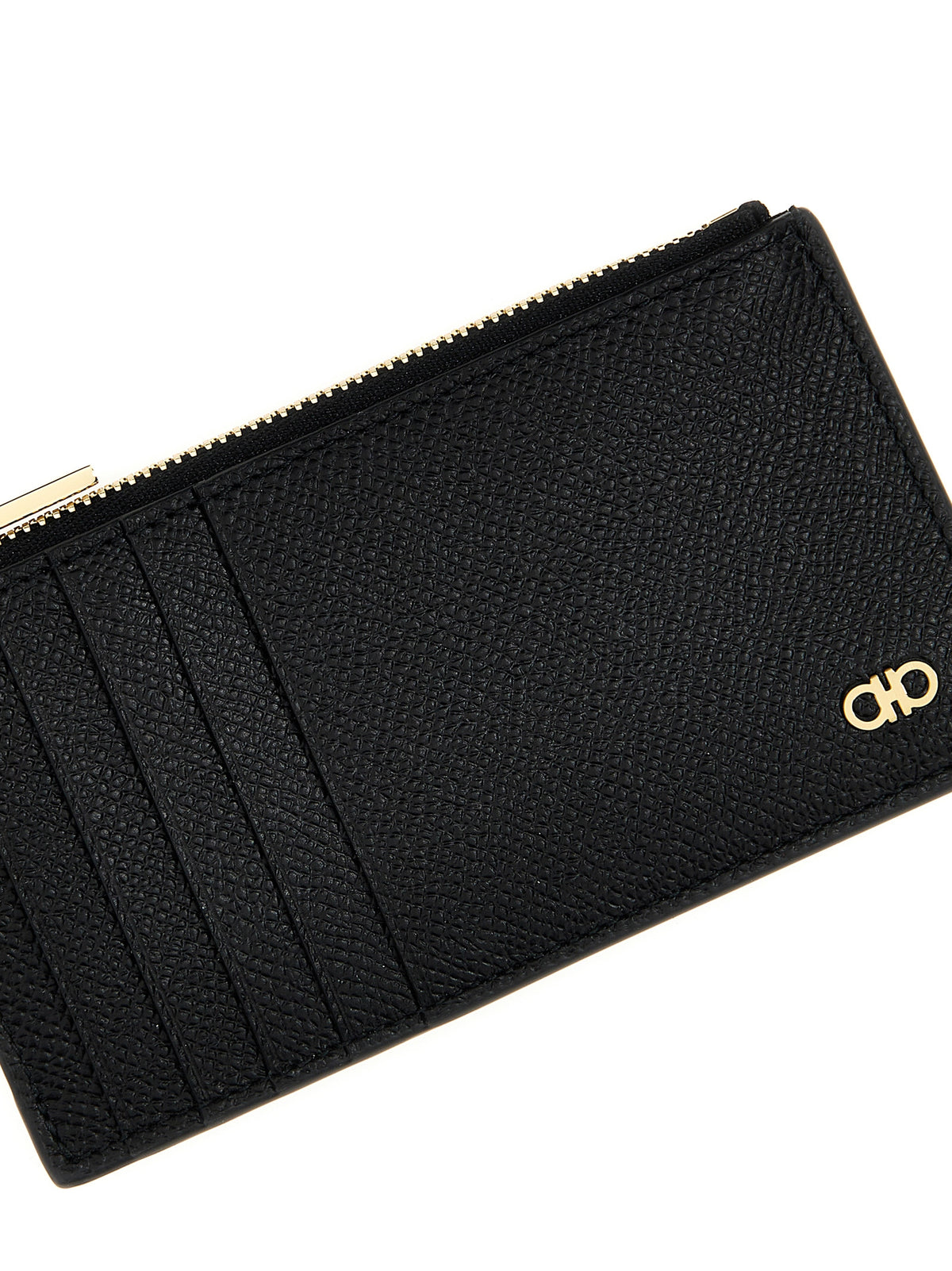 Ferragamo Black Calfskin Cardholder