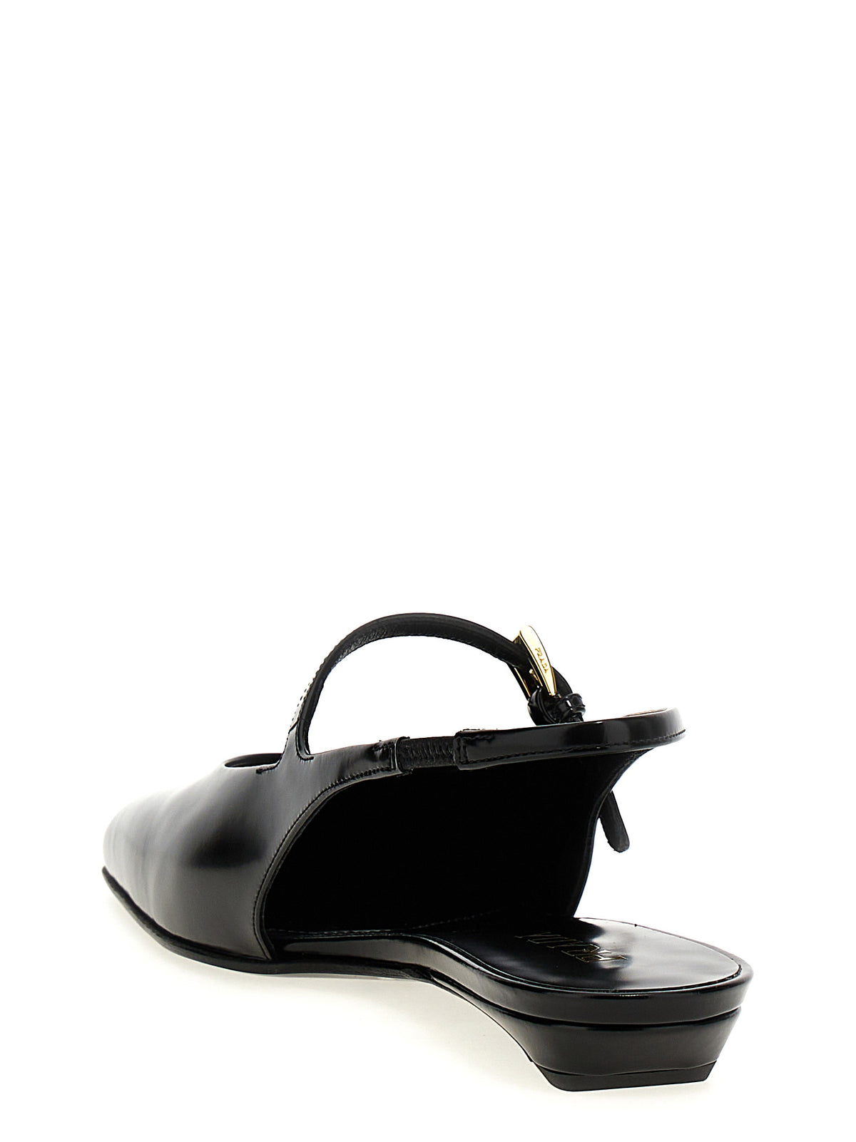 Prada Black Calfskin Ballet Flats