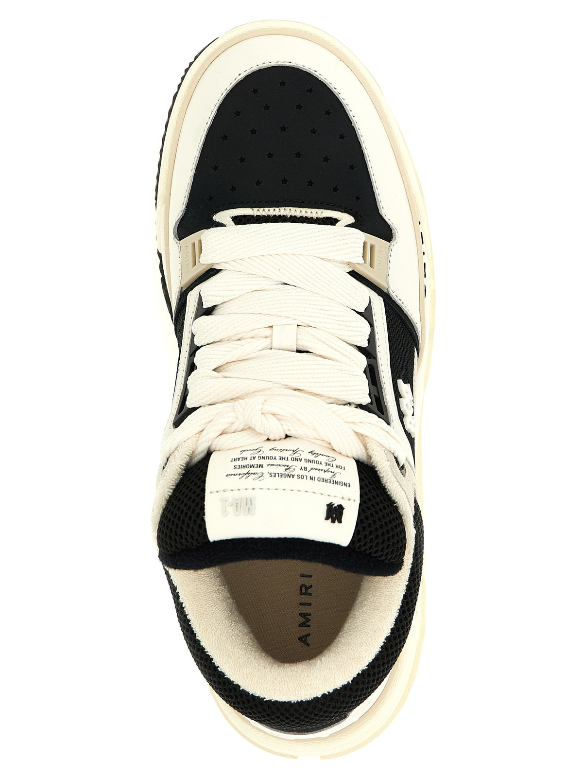 Amiri Bicolor Calfskin Athletic Sneakers