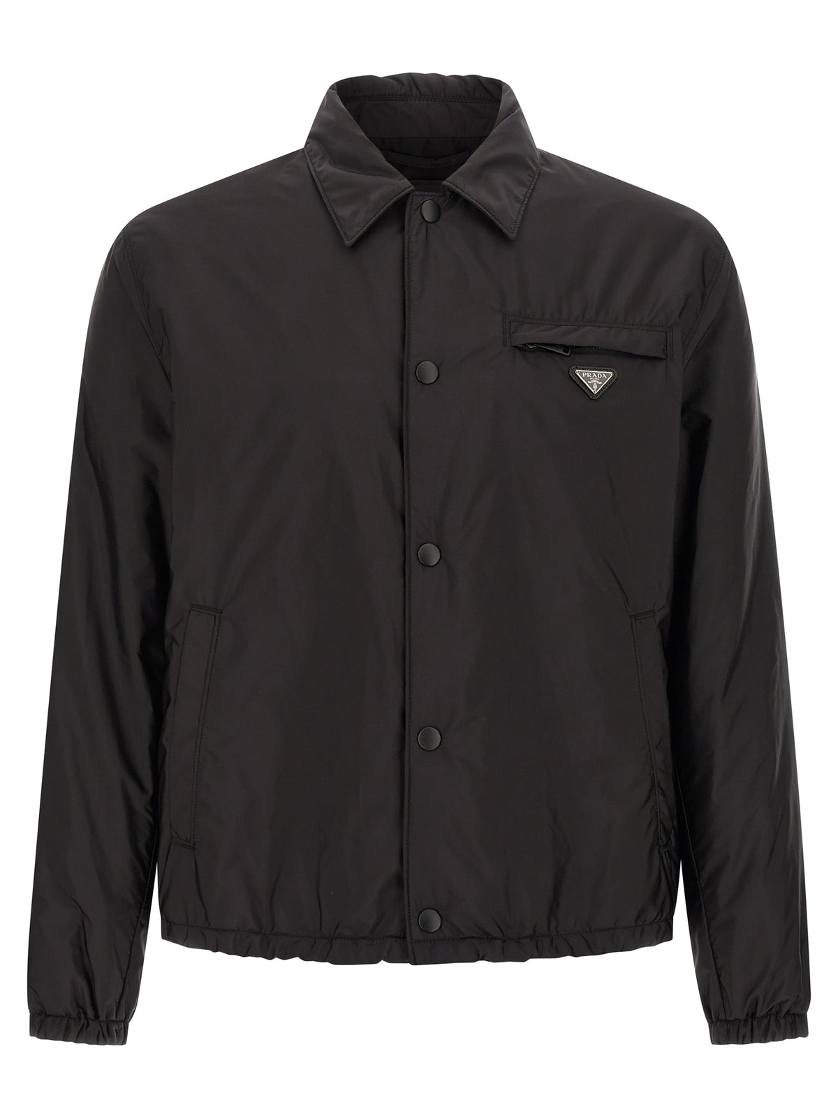 Prada Black Recycled Polyamide Full-Length Jacket
