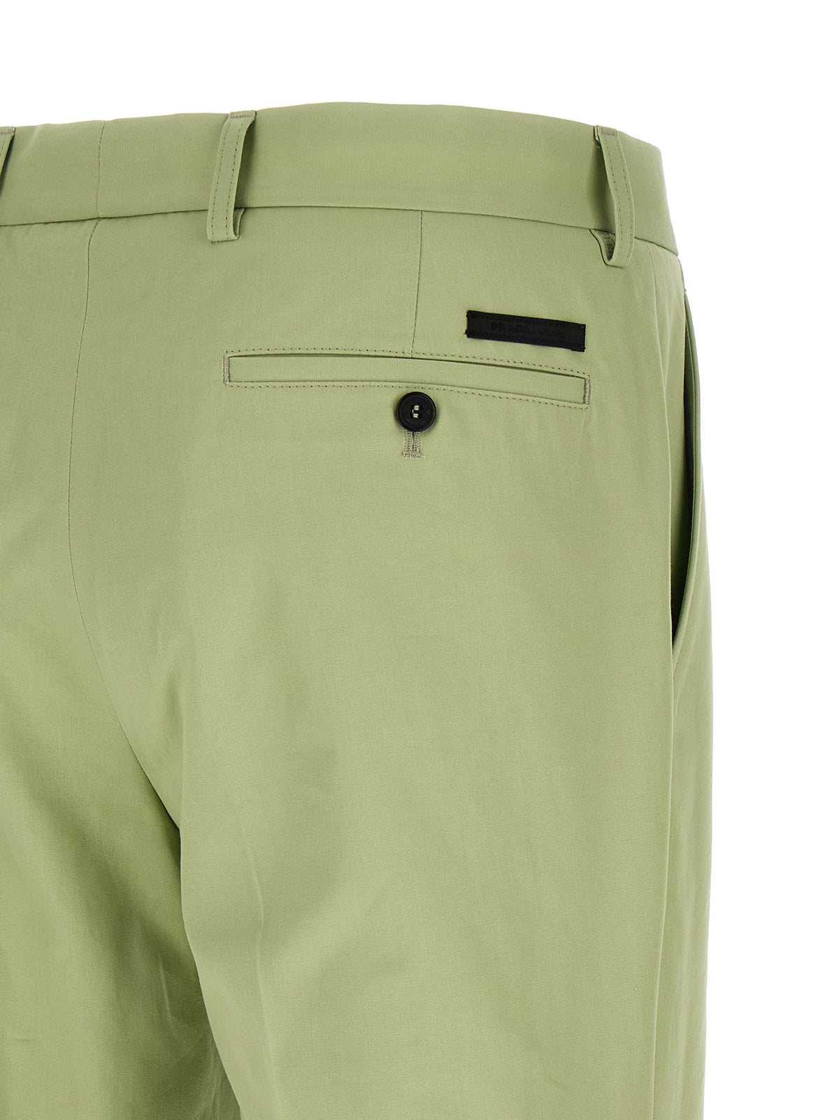 Prada Bicolor Cotton Casual Pants