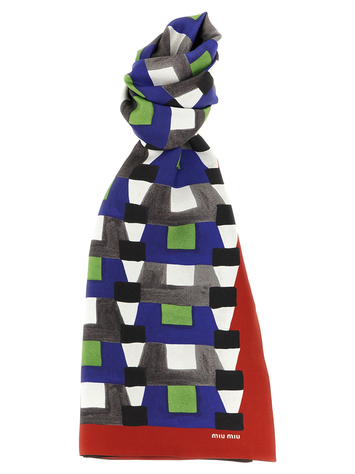Miu Miu Multicolor Silk Scarf
