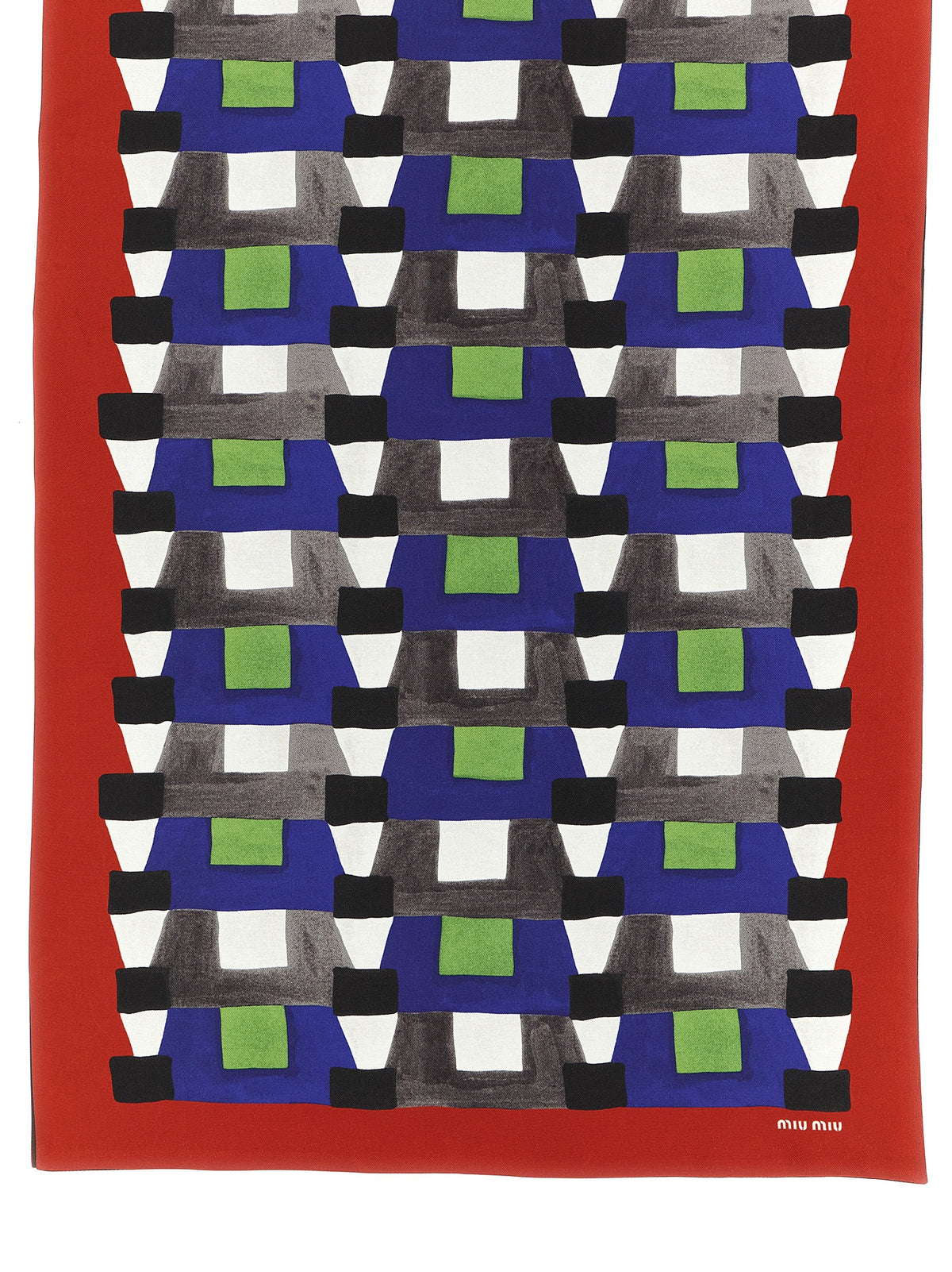 Miu Miu Multicolor Silk Scarf