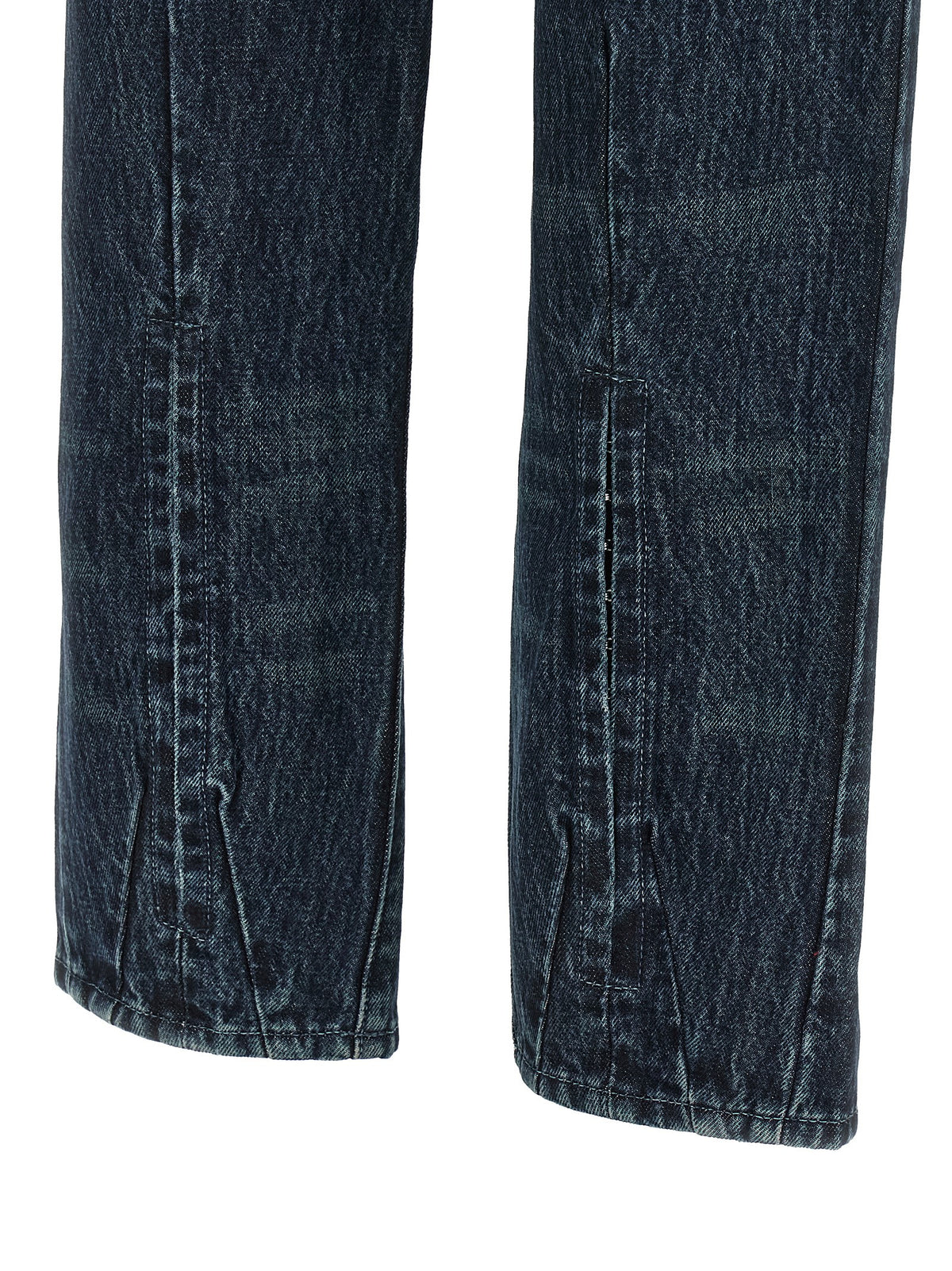 Diesel Blue Cotton Straight-Leg Jeans