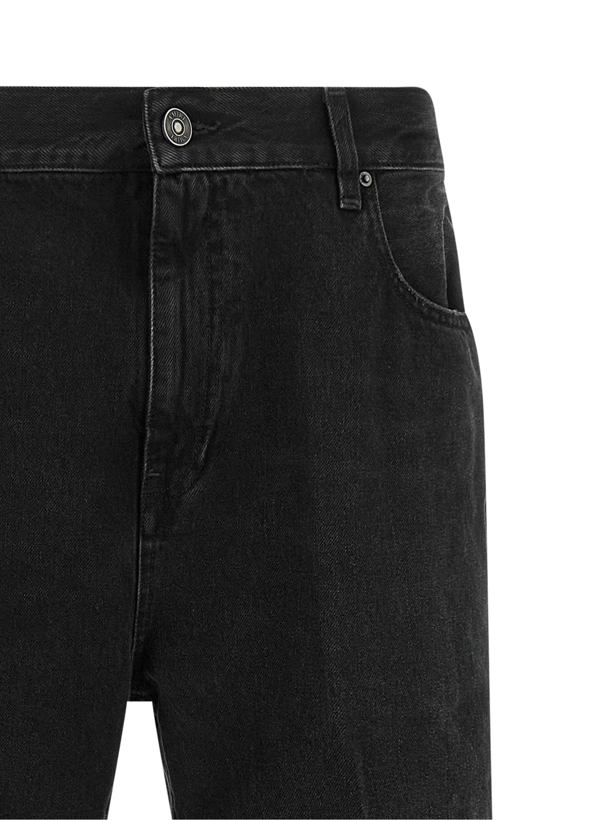 Amiri Black Cotton Flared Jeans
