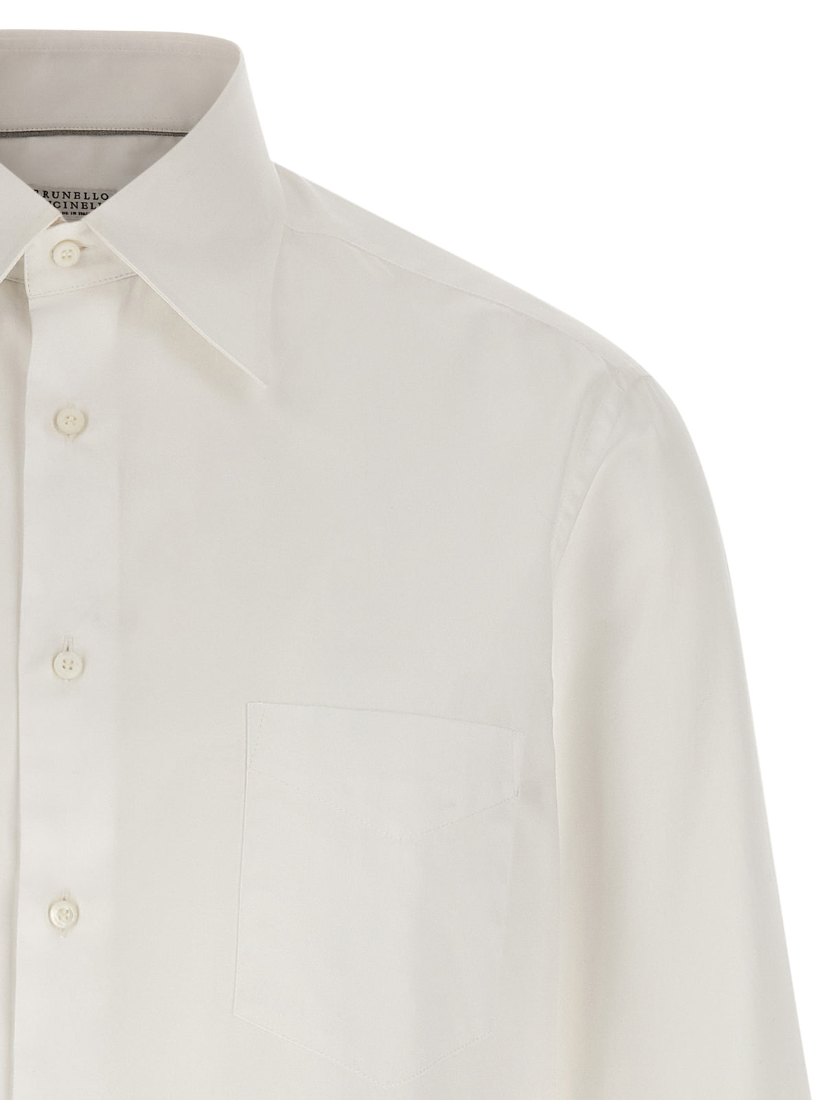 Brunello Cucinelli White Cotton Blouse
