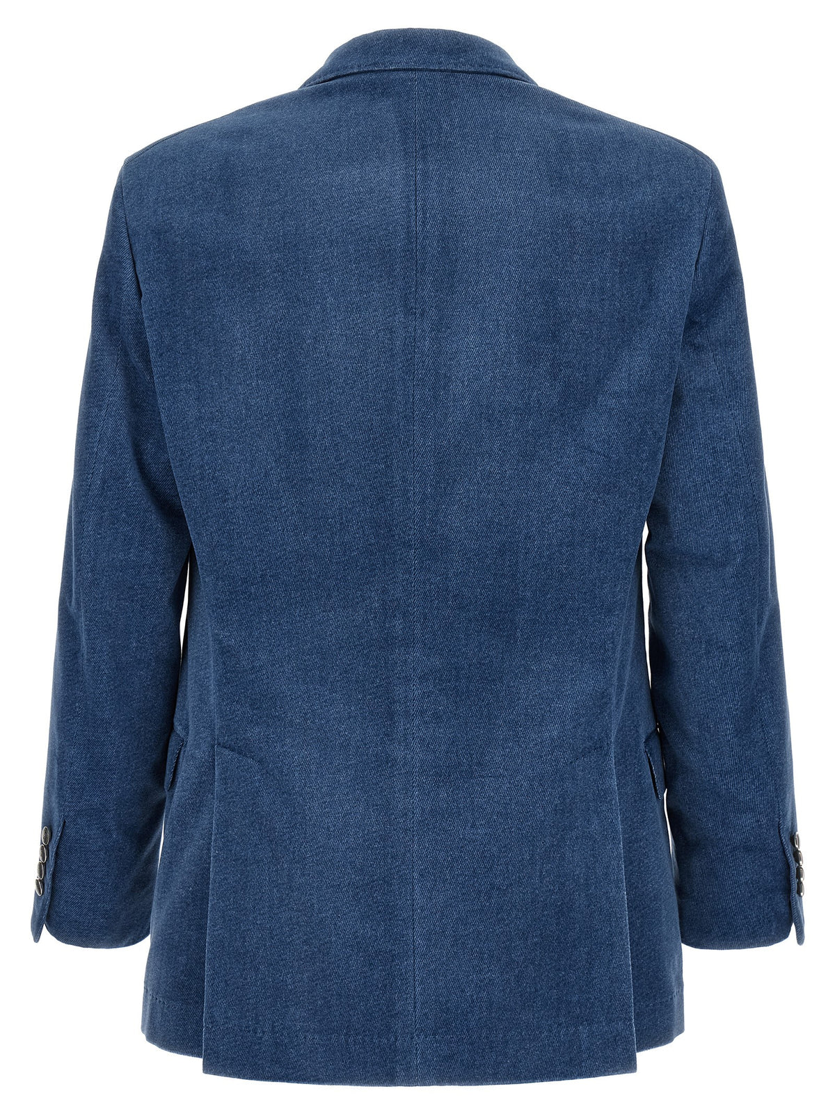Brunello Cucinelli Blue Cotton Blazer