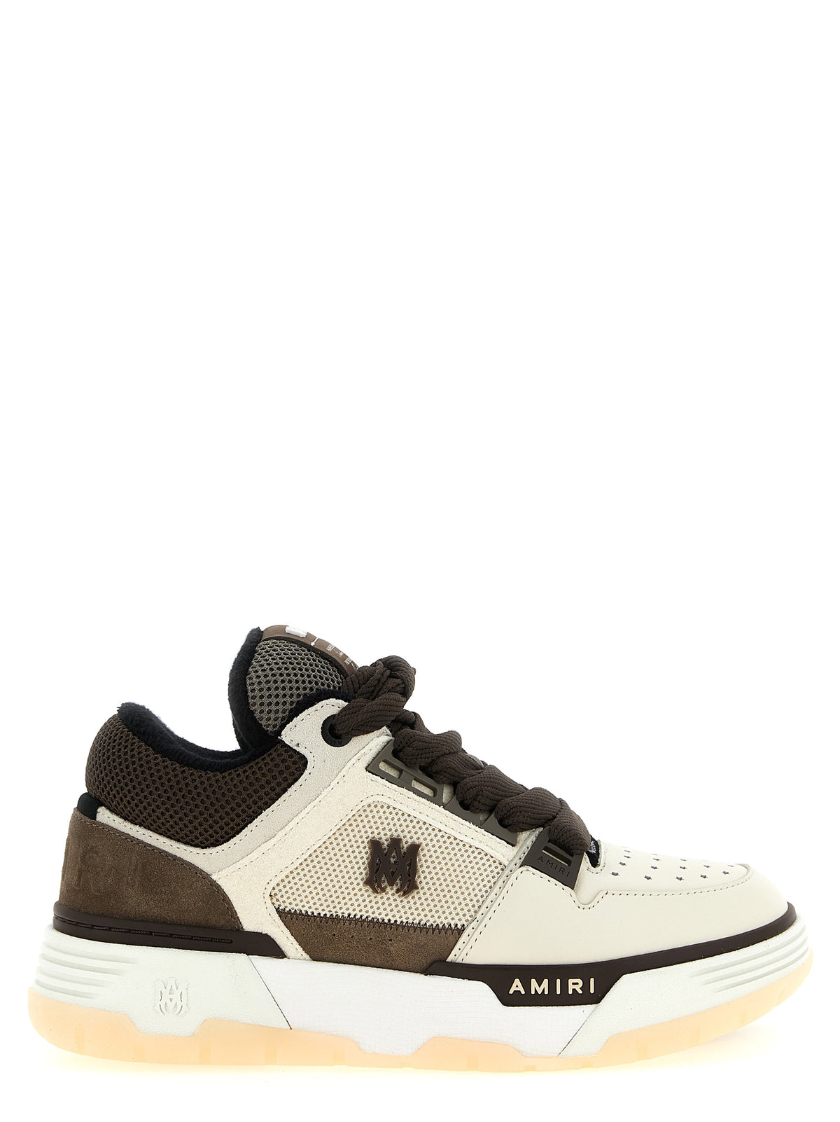 Amiri Brown Calfskin Chunky Sneakers