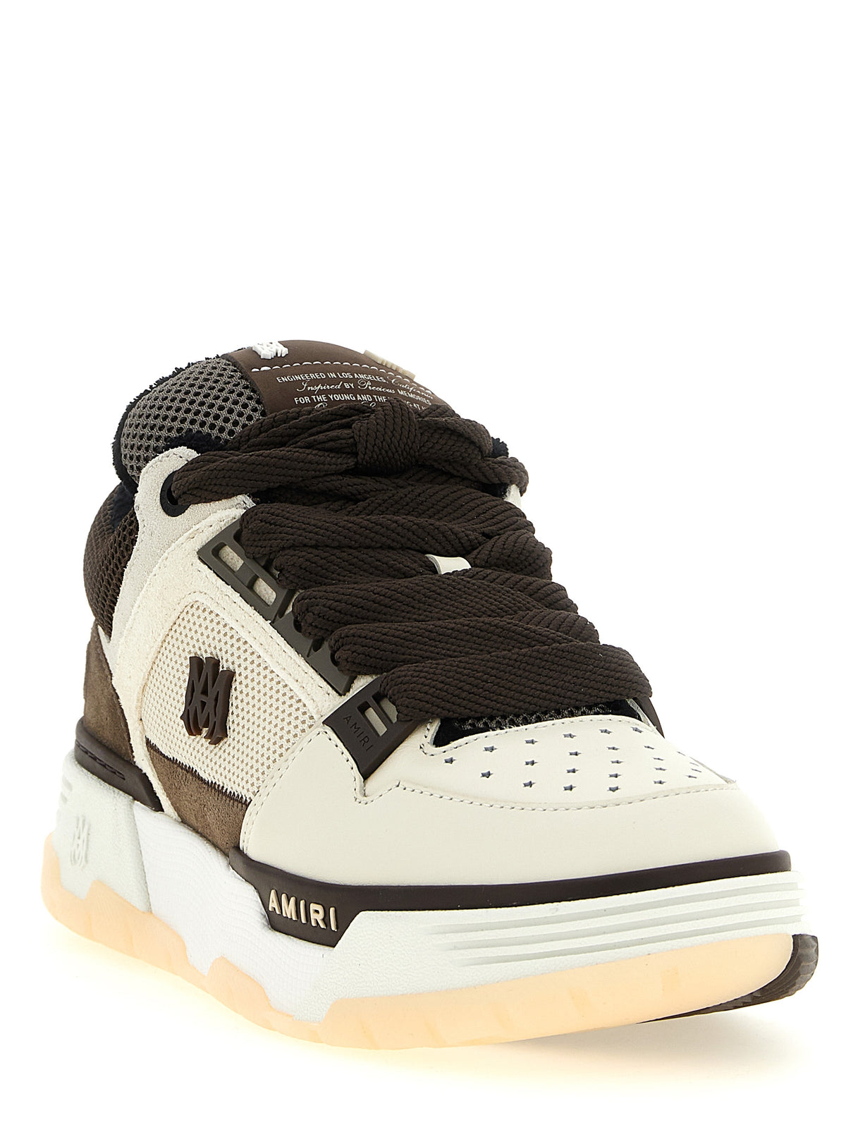 Amiri Brown Calfskin Chunky Sneakers