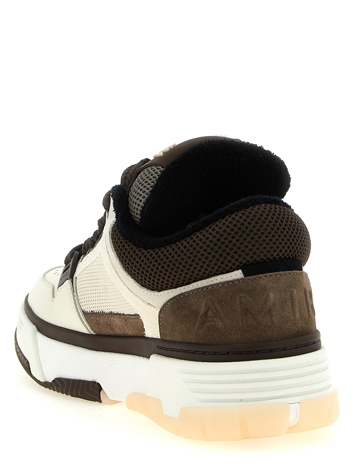 Amiri Brown Calfskin Chunky Sneakers