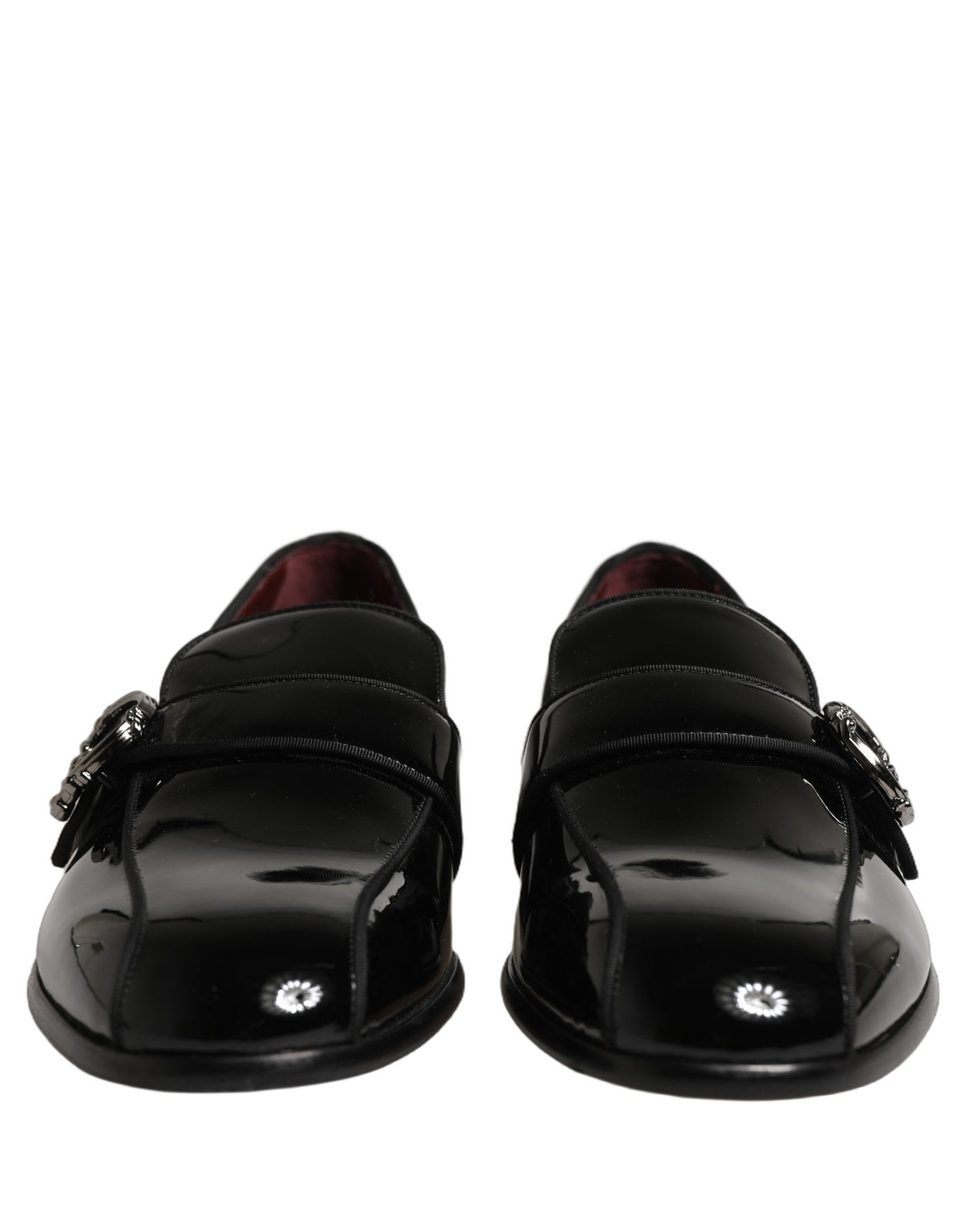 Dolce & Gabbana Black Patent Leather Men Loafers Shoes