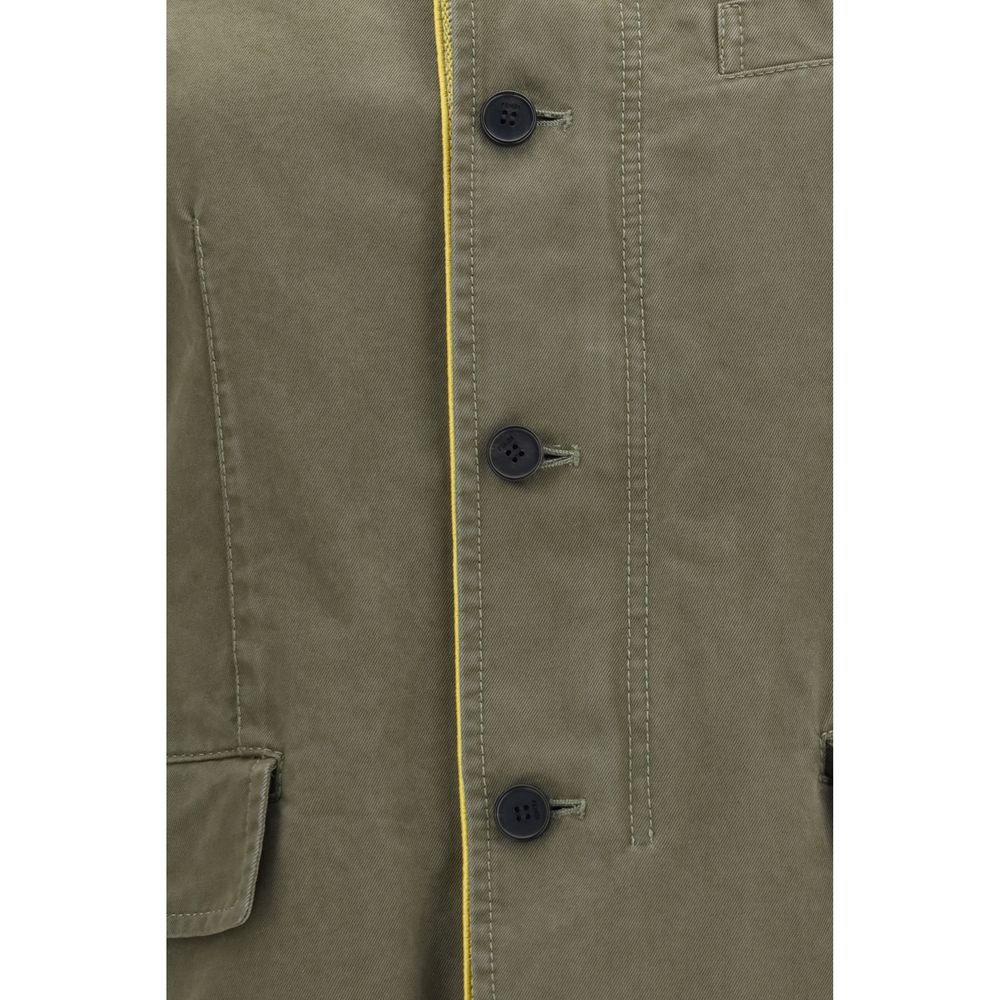 Fendi Bicolor Cotton Full-Length Jacket