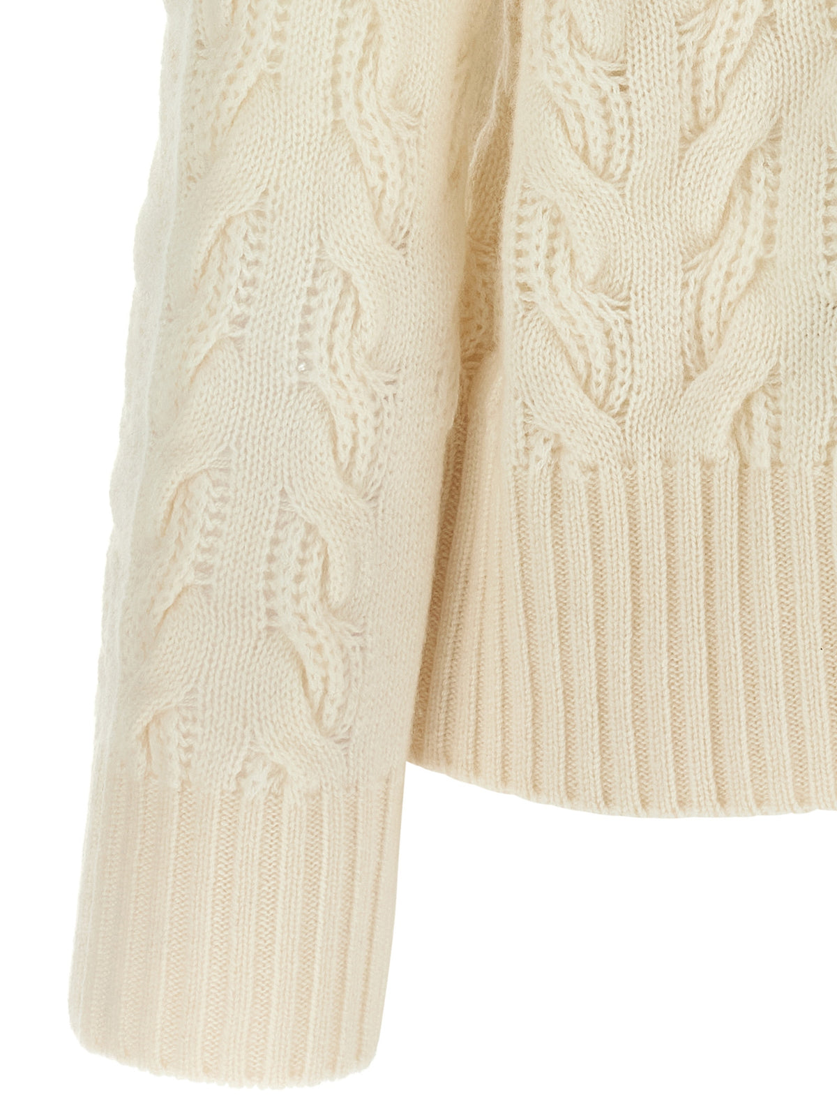 Max Mara White Wool Cardigan