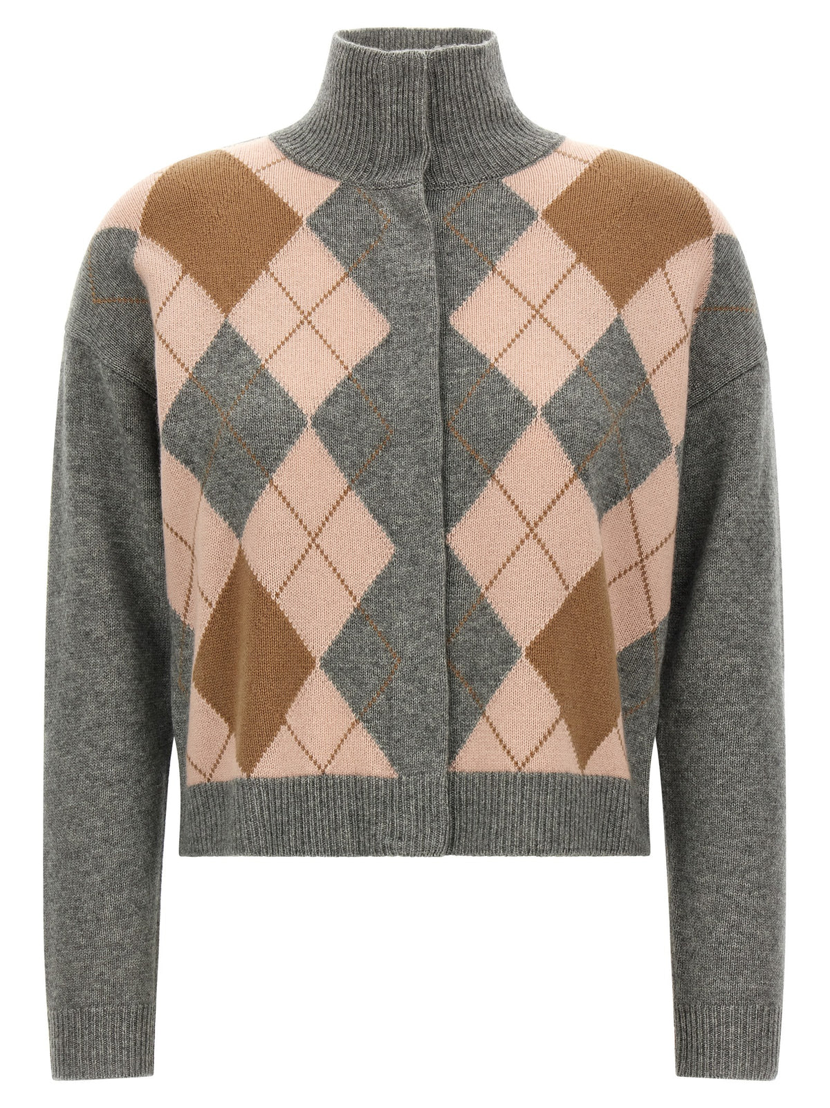 Max Mara Gray Wool Cardigan