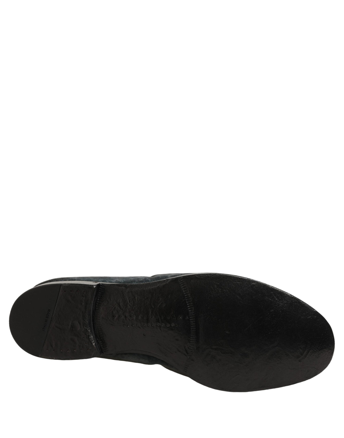 Dolce & Gabbana Blue Suede Slip On Men Slippers Loafers Shoes