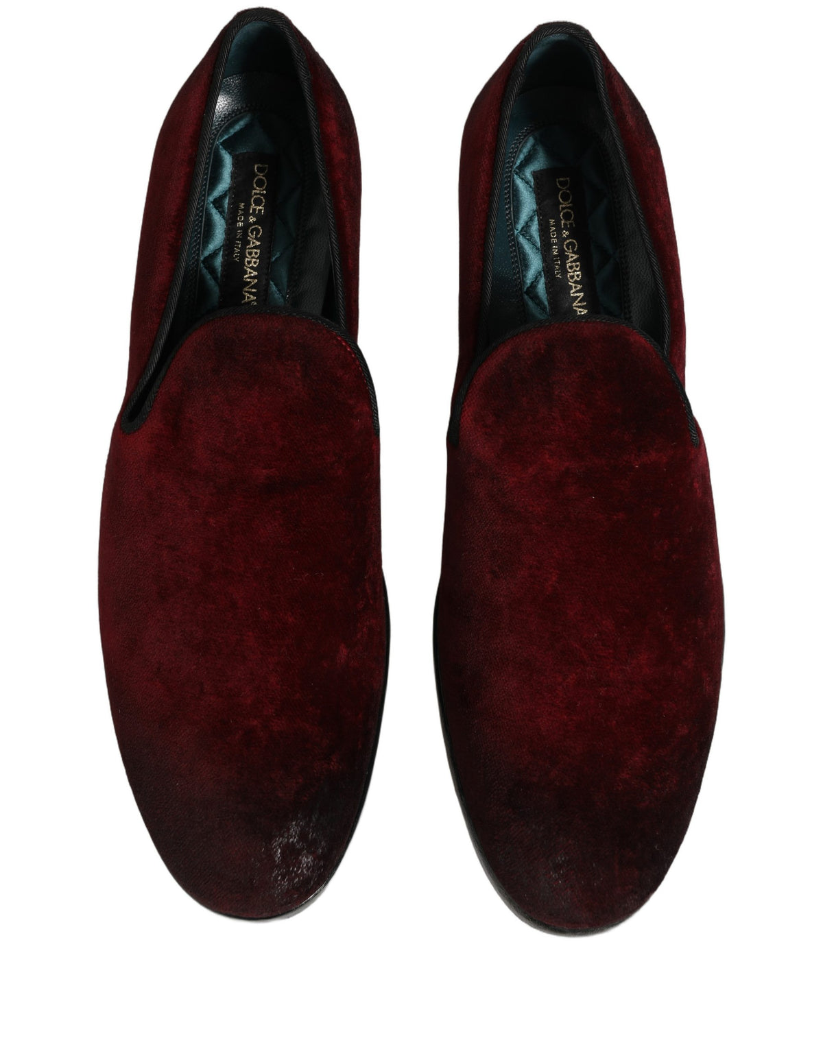 Dolce & Gabbana Maroon Suede Slip On Slippers Loafers Shoes