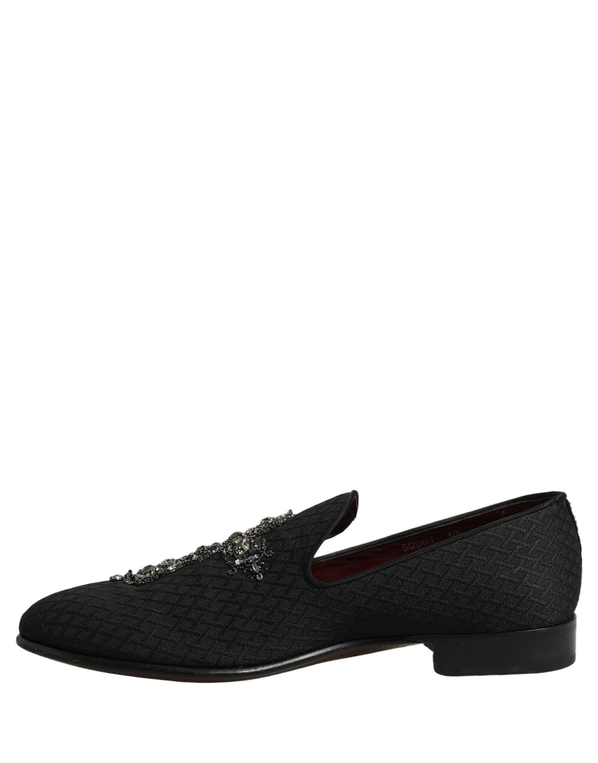 Dolce & Gabbana Black Suede Cross Slip On Men Loafers Shoes