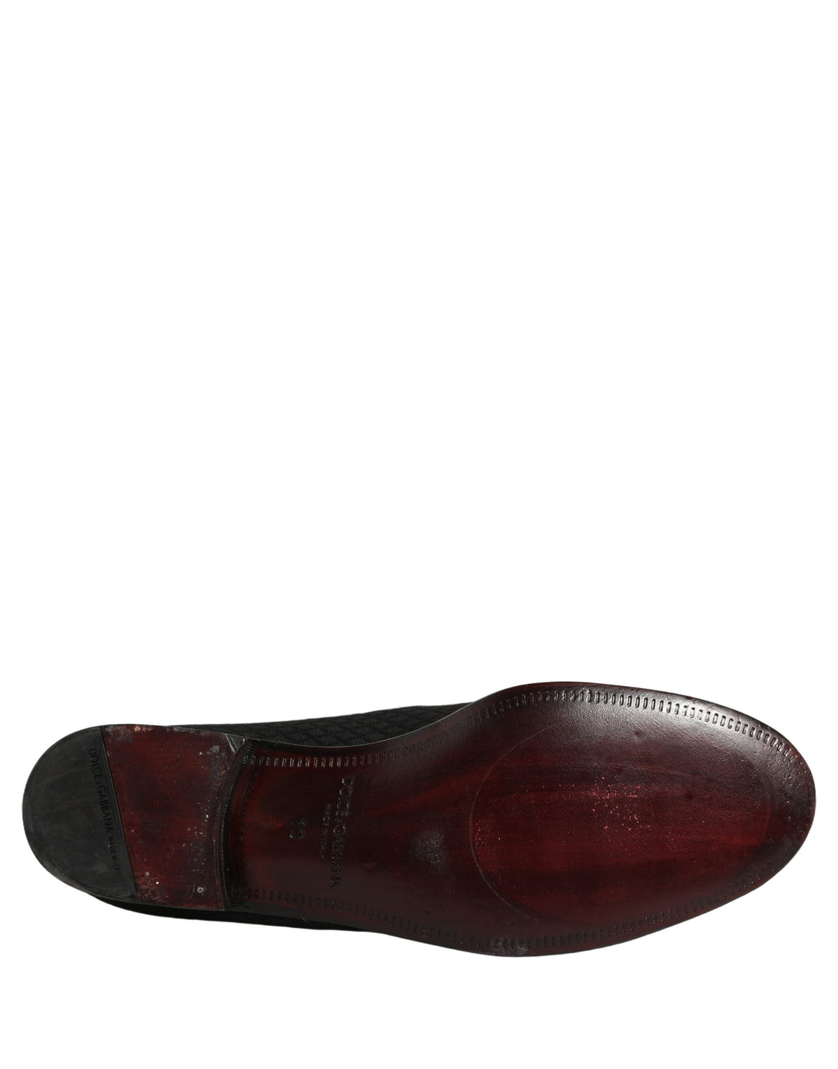 Dolce & Gabbana Black Suede Cross Slip On Men Loafers Shoes