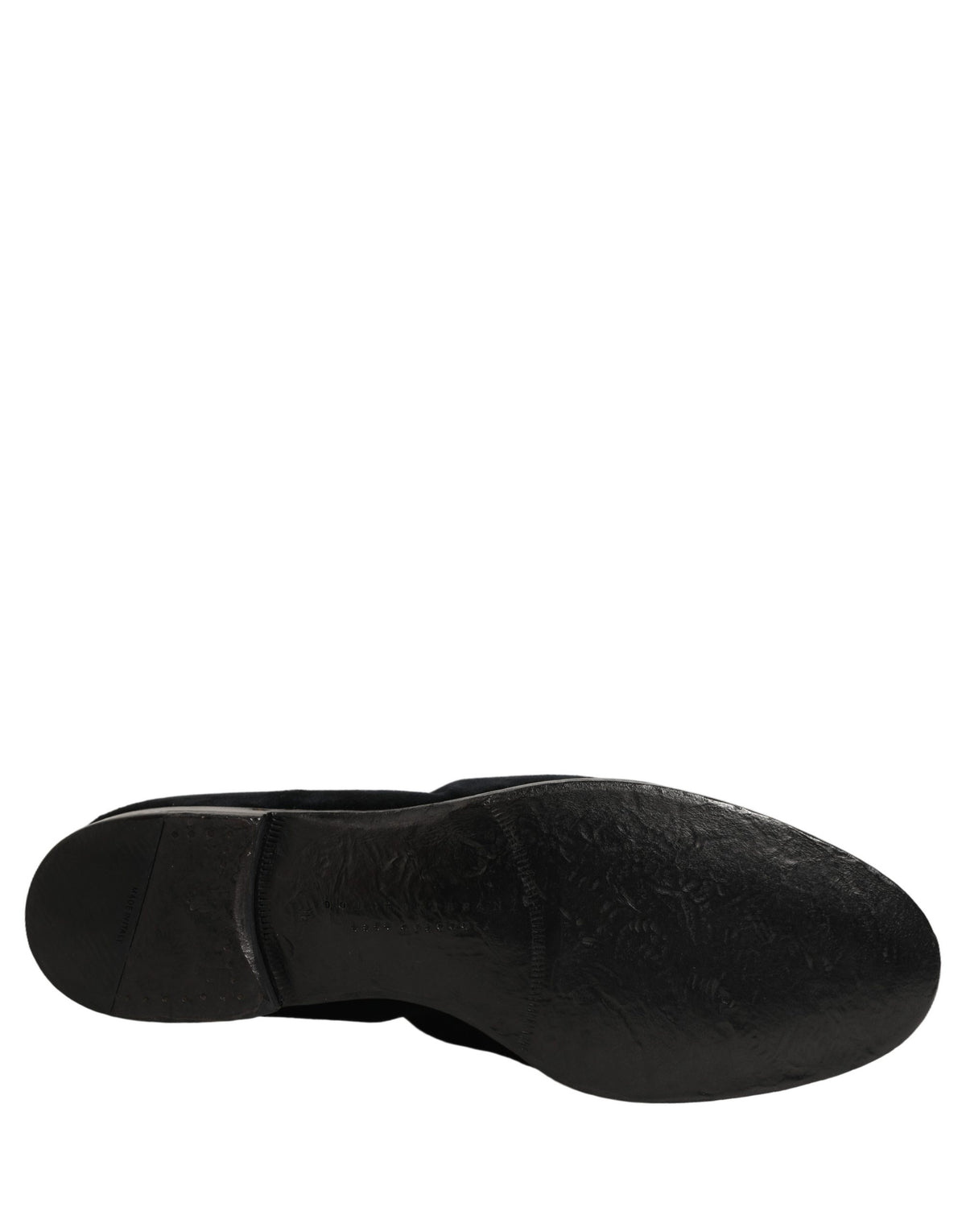 Dolce & Gabbana Black Suede Slip On Slippers Loafers Shoes