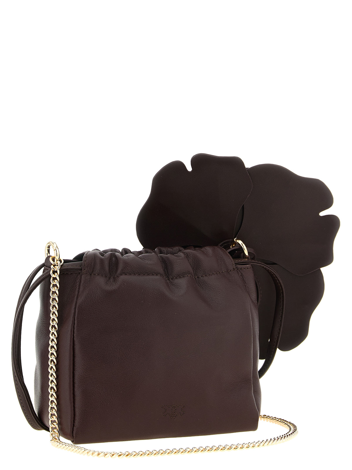 PINKO Bordeaux Lambskin Clutch Bag