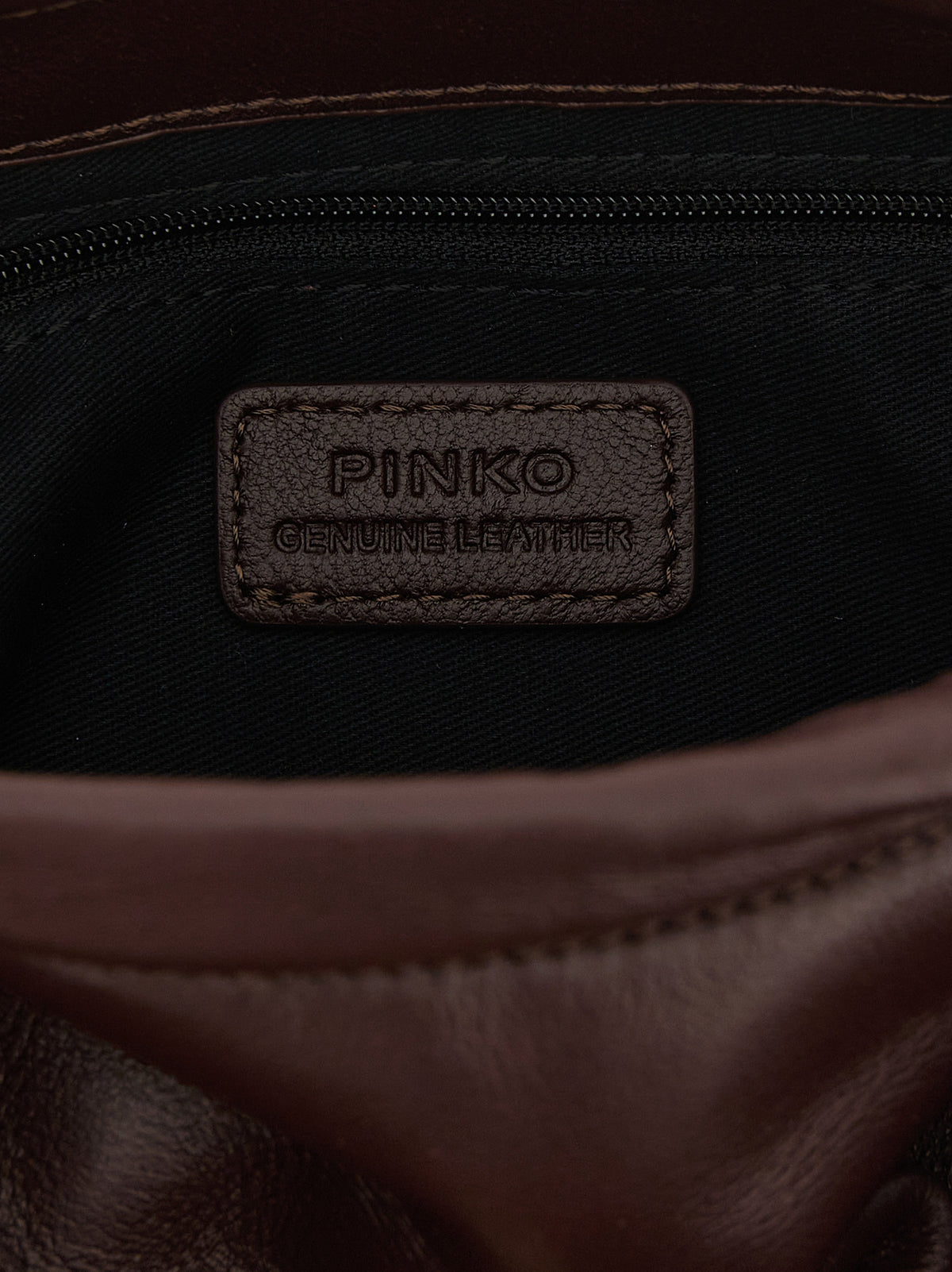 PINKO Bordeaux Lambskin Clutch Bag