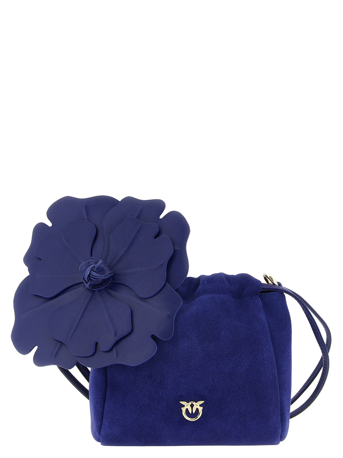 PINKO Blue Lambskin Clutch Bag