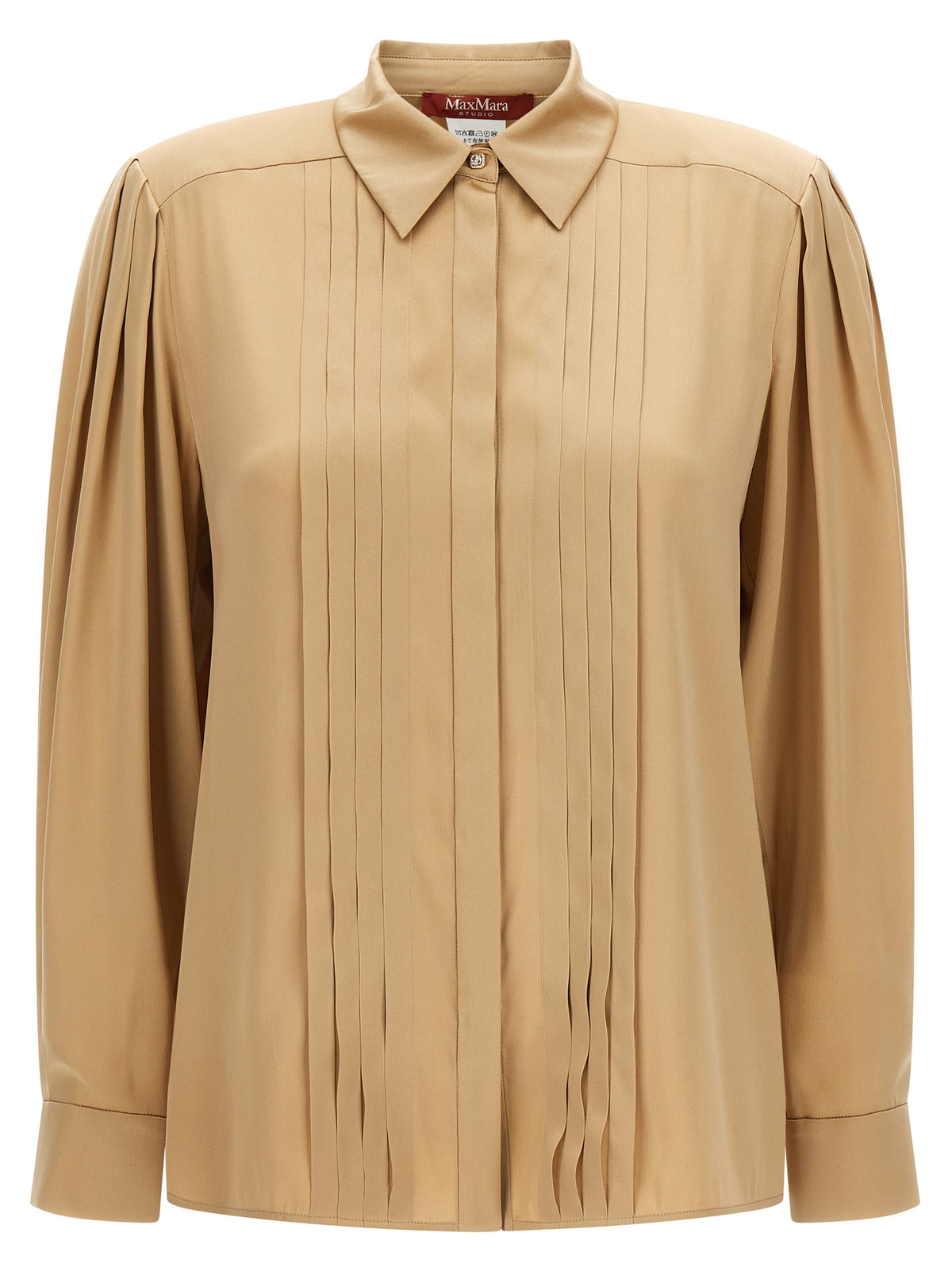 Max Mara Beige Silk Blouse