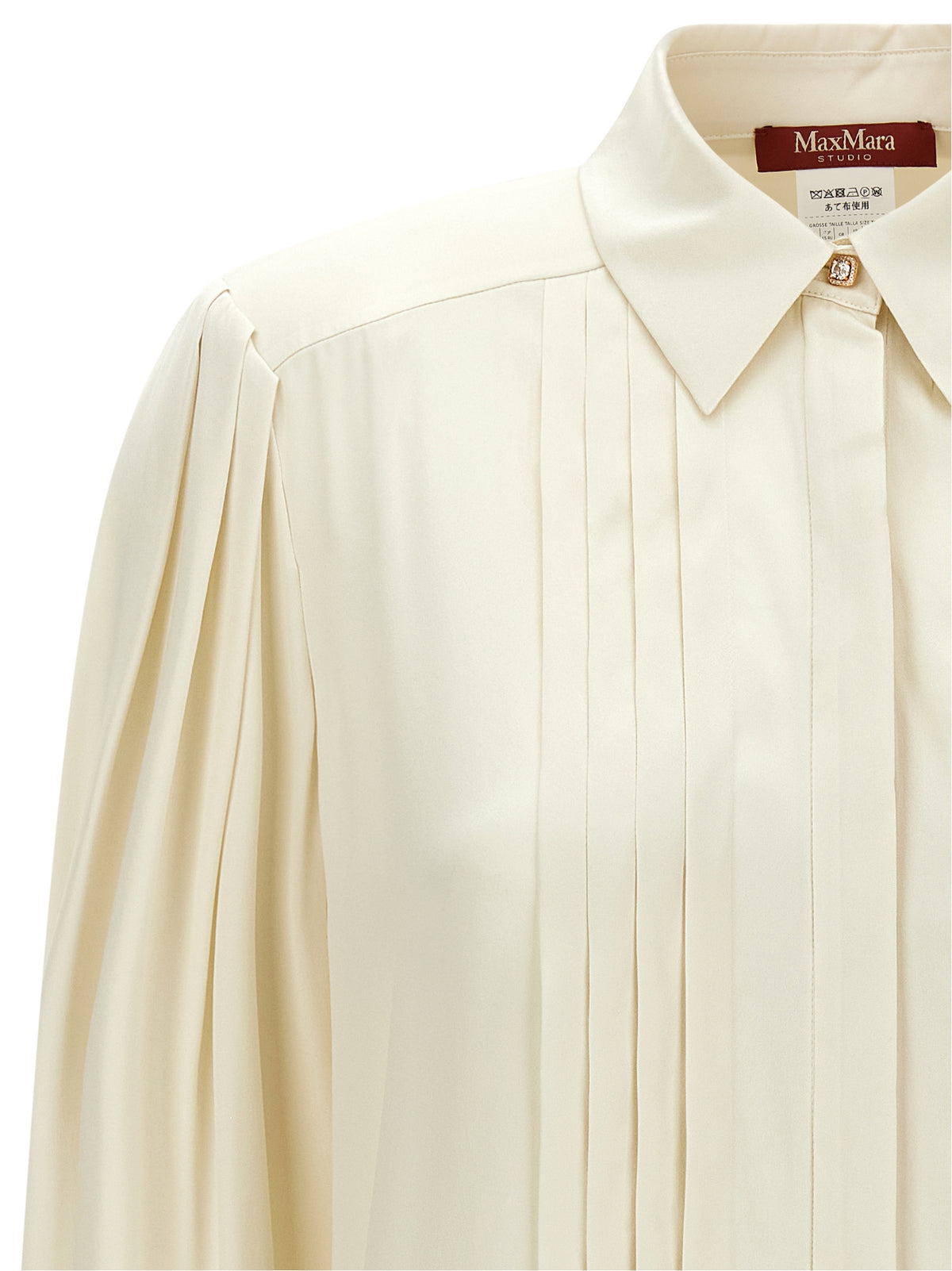 Max Mara White Silk Blouse