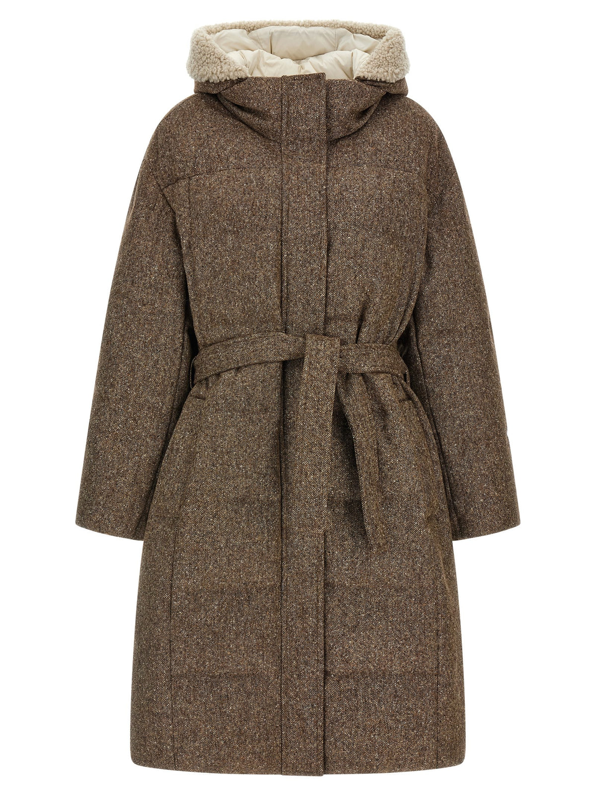 Brunello Cucinelli Brown Virgin Wool Coat