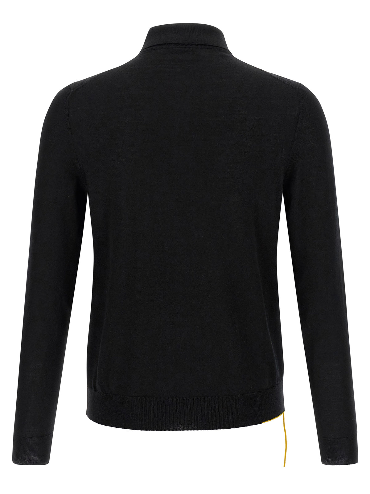 Fendi Black Virgin Wool Polo Shirt