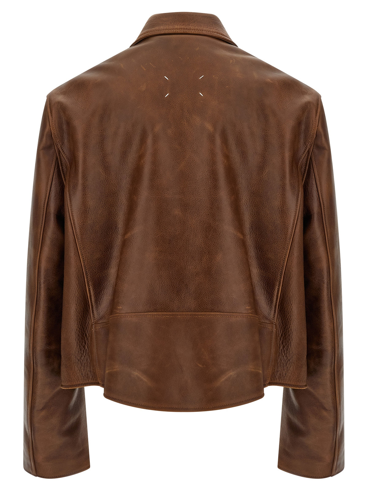 Maison Margiela Brown Calfskin Leather Jacket