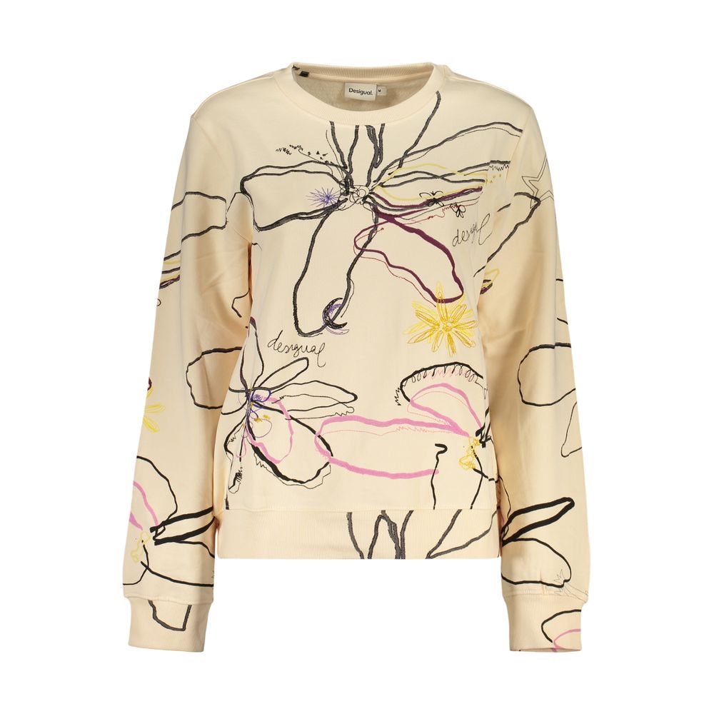 Desigual Pink Cotton Women Sweatshirt
