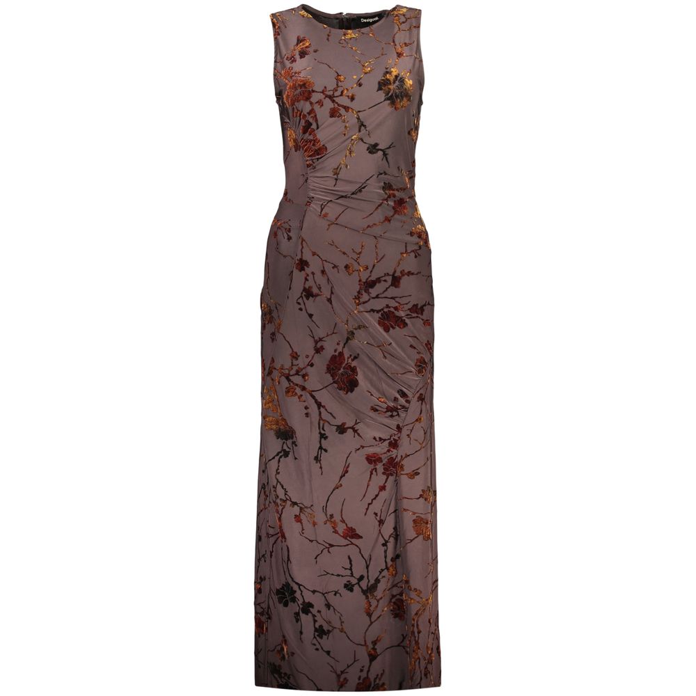 Desigual Brown Polyester Women's Dress