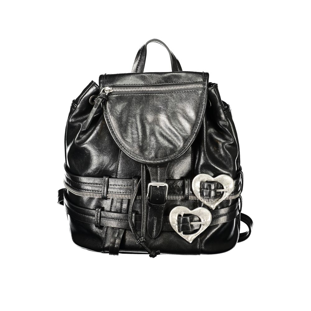Desigual Black Polyurethane Womens Backpack