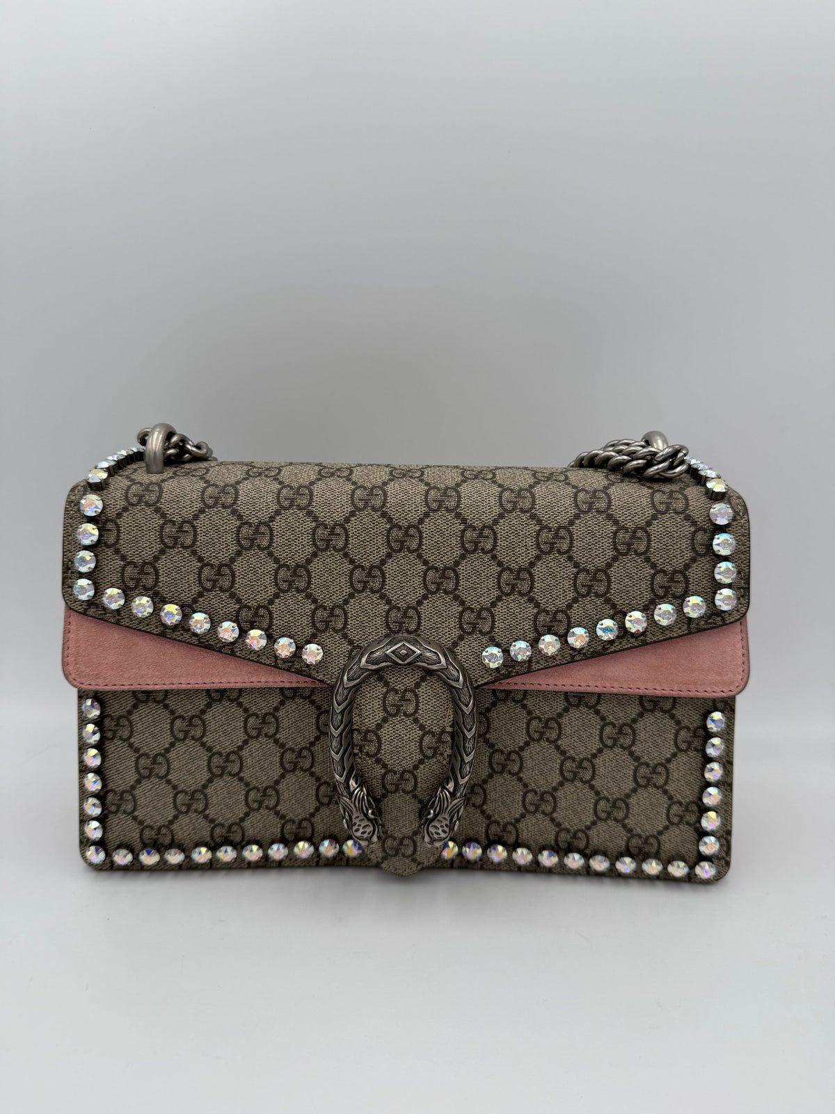 Gucci GUCCI DIONYSUS GG Supreme with Diamonds Handbag