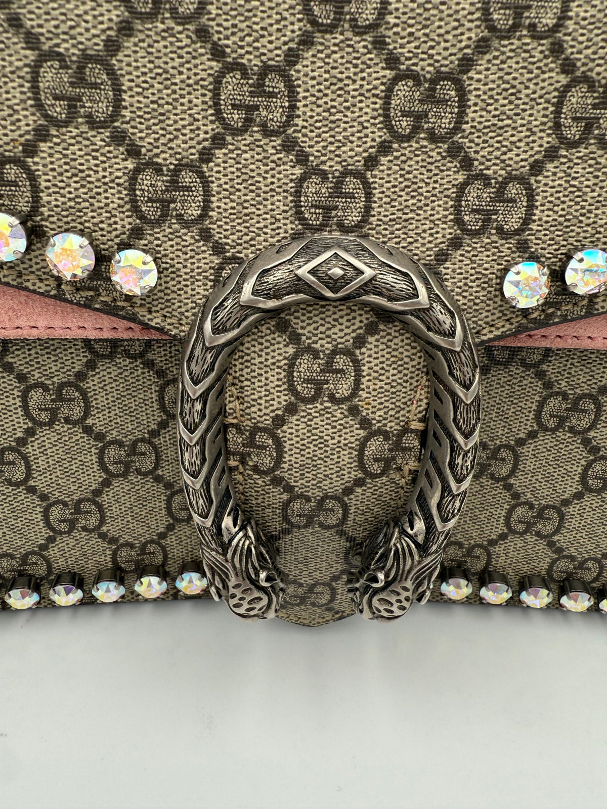 Gucci GUCCI DIONYSUS GG Supreme with Diamonds Handbag