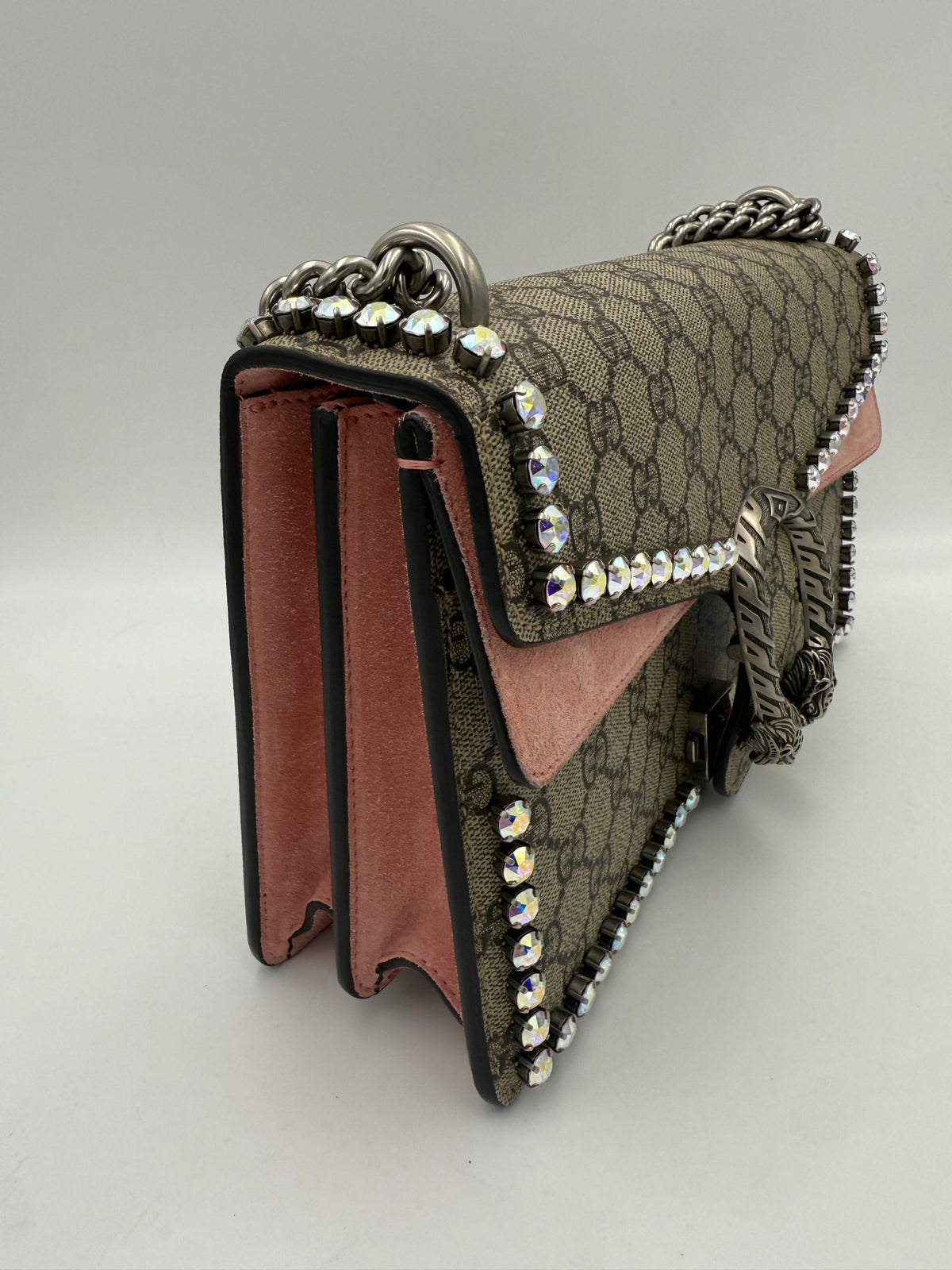 Gucci GUCCI DIONYSUS GG Supreme with Diamonds Handbag
