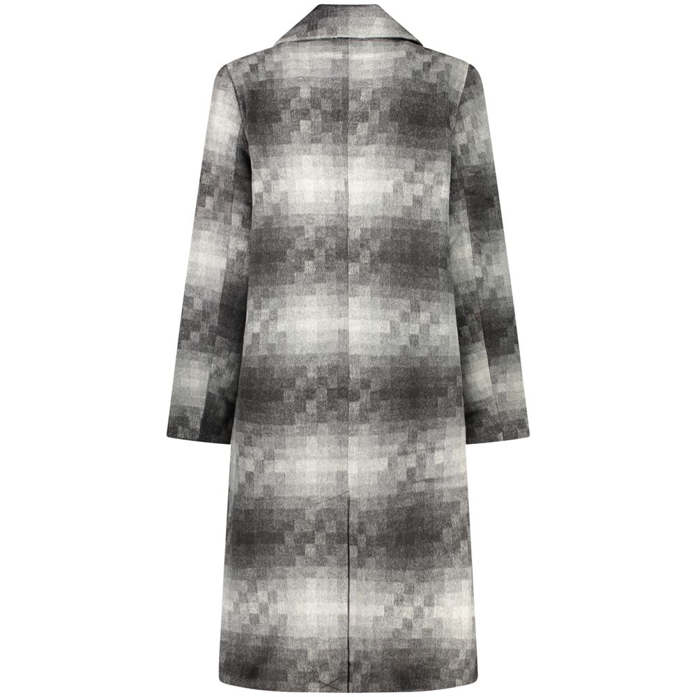 Desigual Gray Wool Coat
