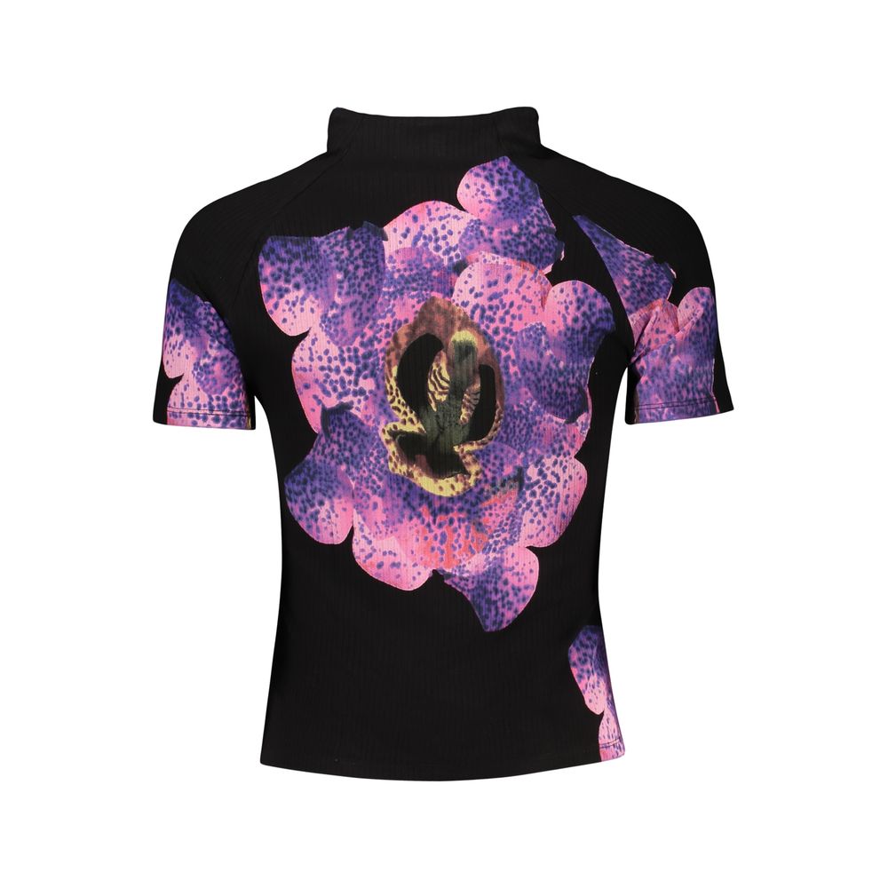 Desigual Black Elastane T-Shirt