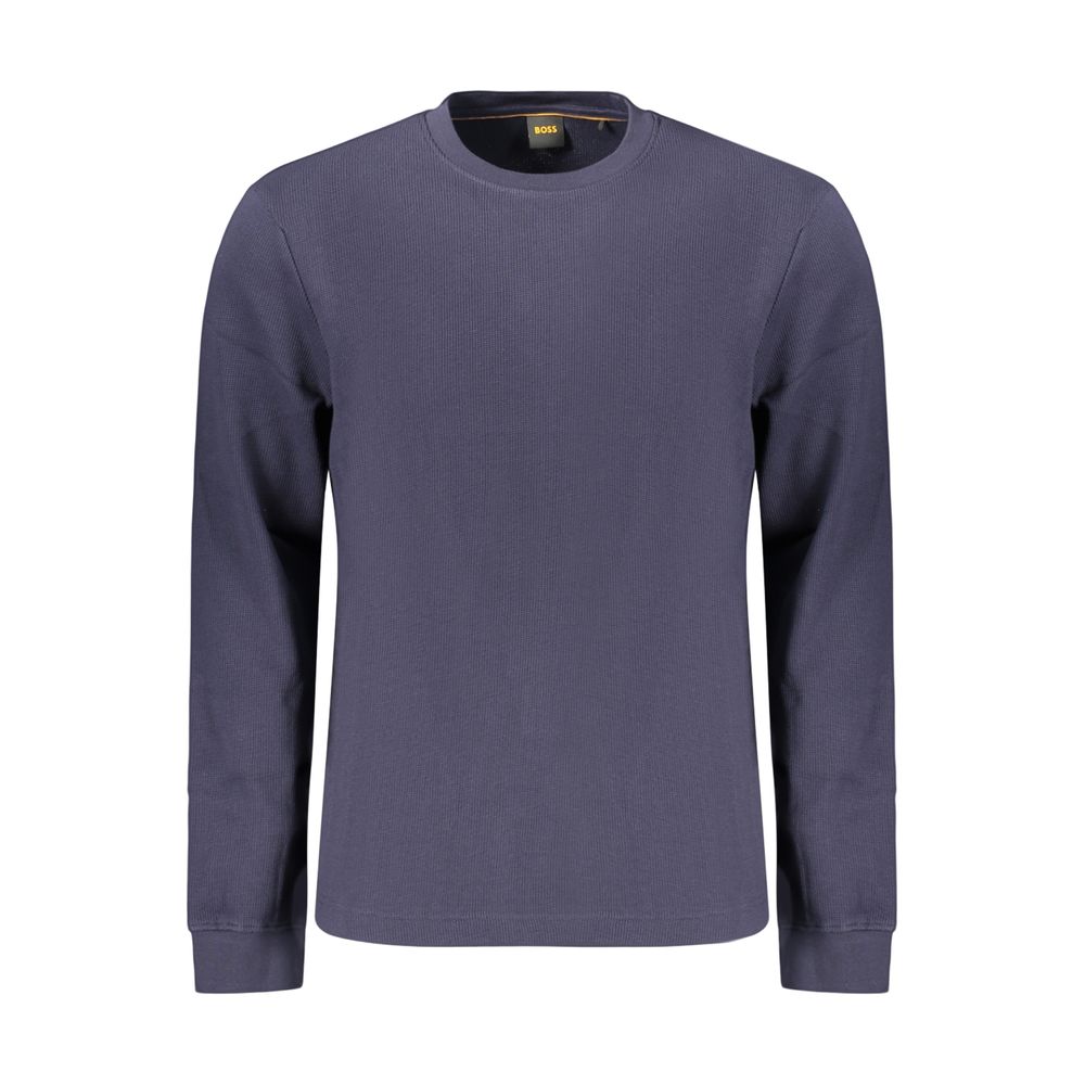 Hugo Boss Blue Cotton Mens Shirt