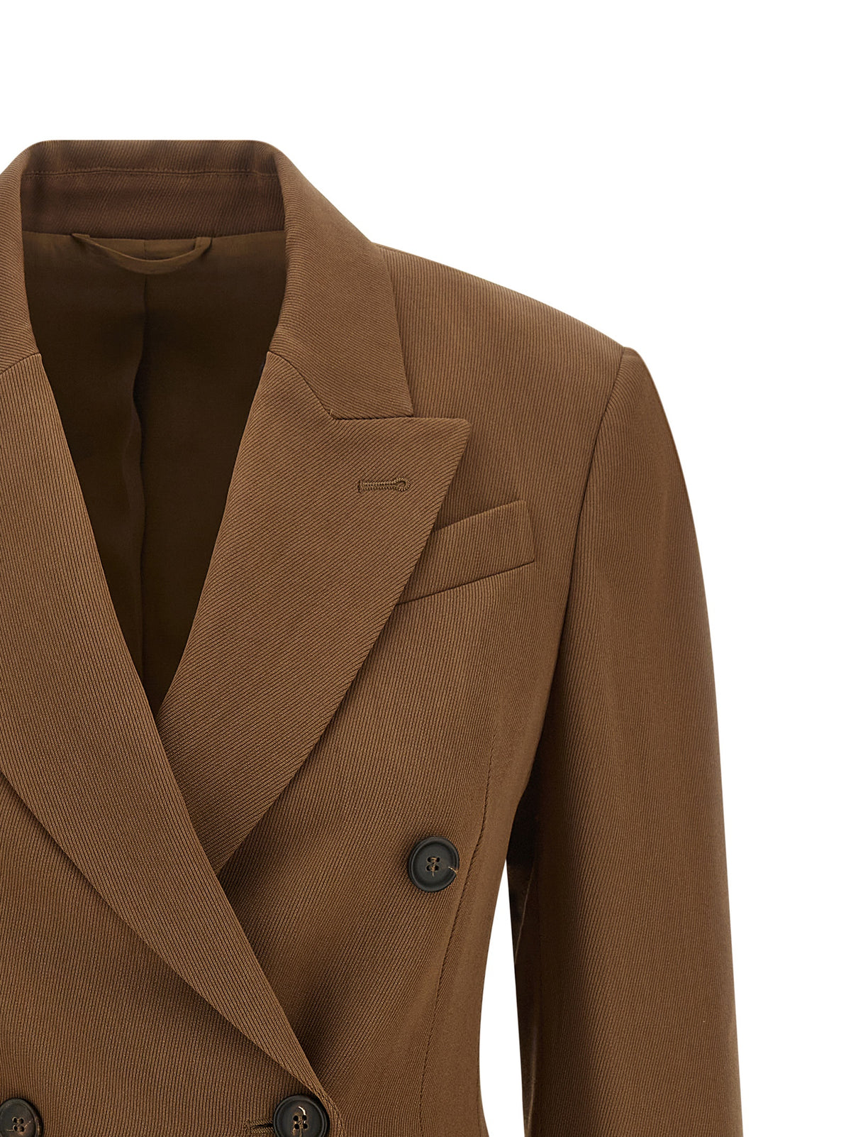 Brunello Cucinelli Brown Virgin Wool Blazer