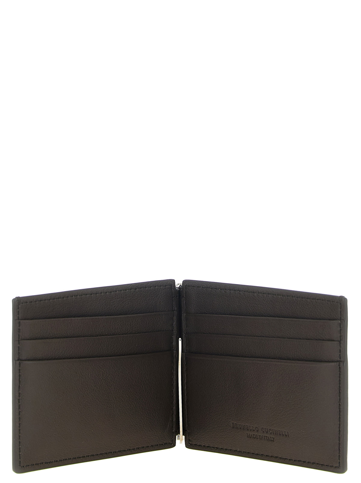 Brunello Cucinelli Brown Calfskin Money Clip