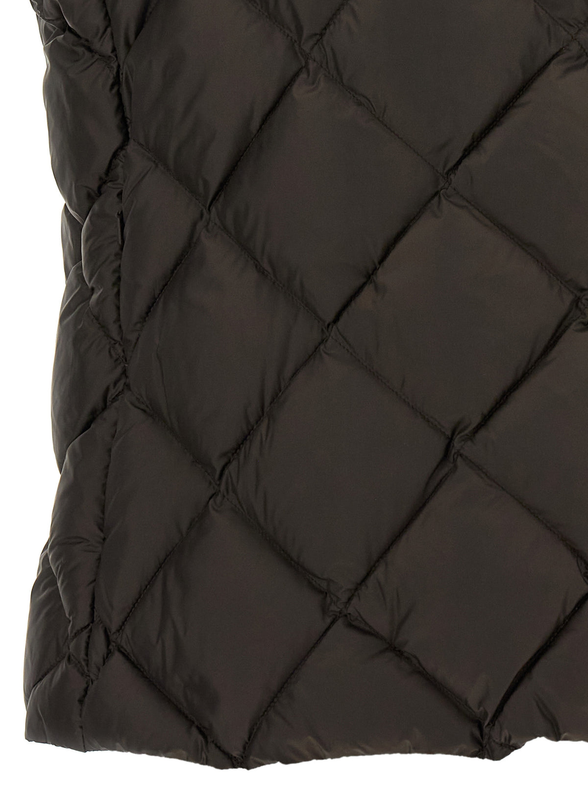 Max Mara Brown Polyester Sleeveless Jacket