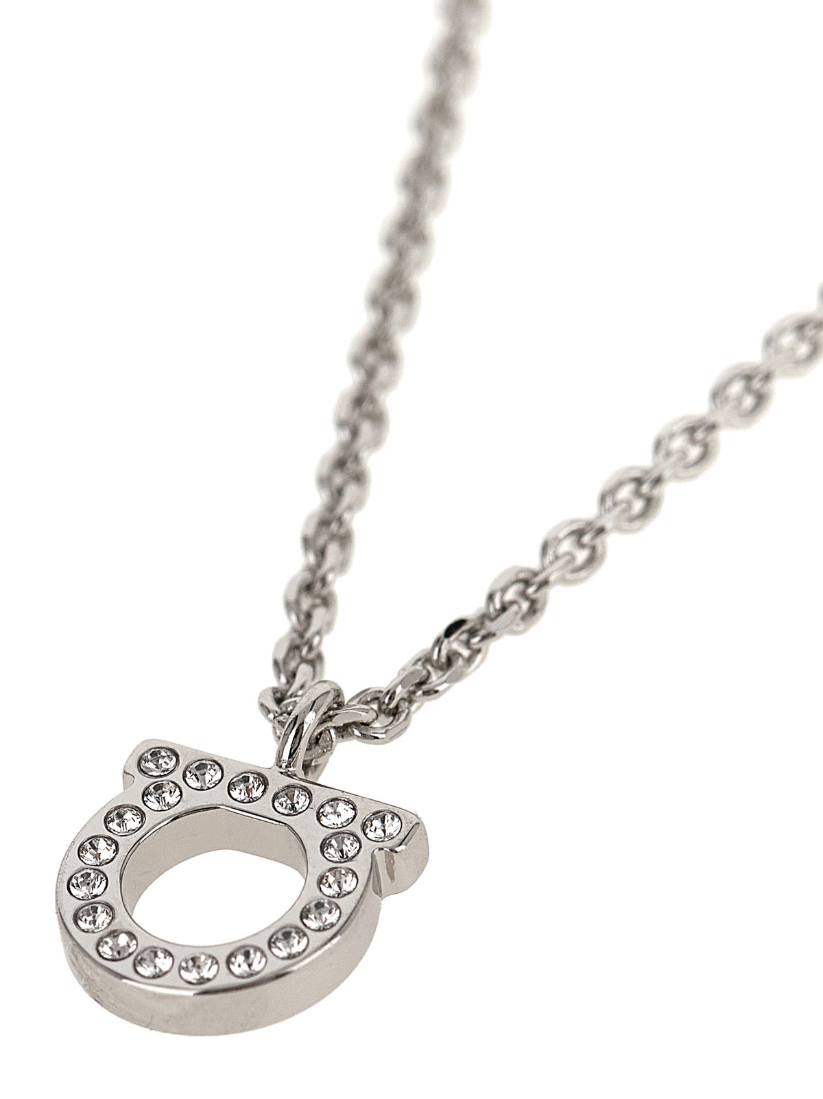 Ferragamo Silver Brass Necklace