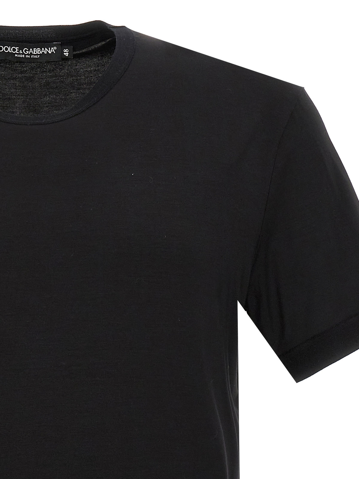 Dolce & Gabbana Black Viscose T-Shirt