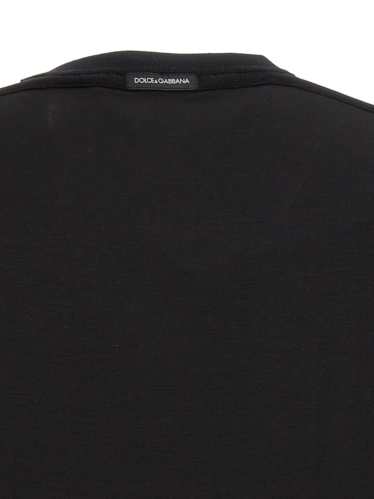 Dolce & Gabbana Black Viscose T-Shirt