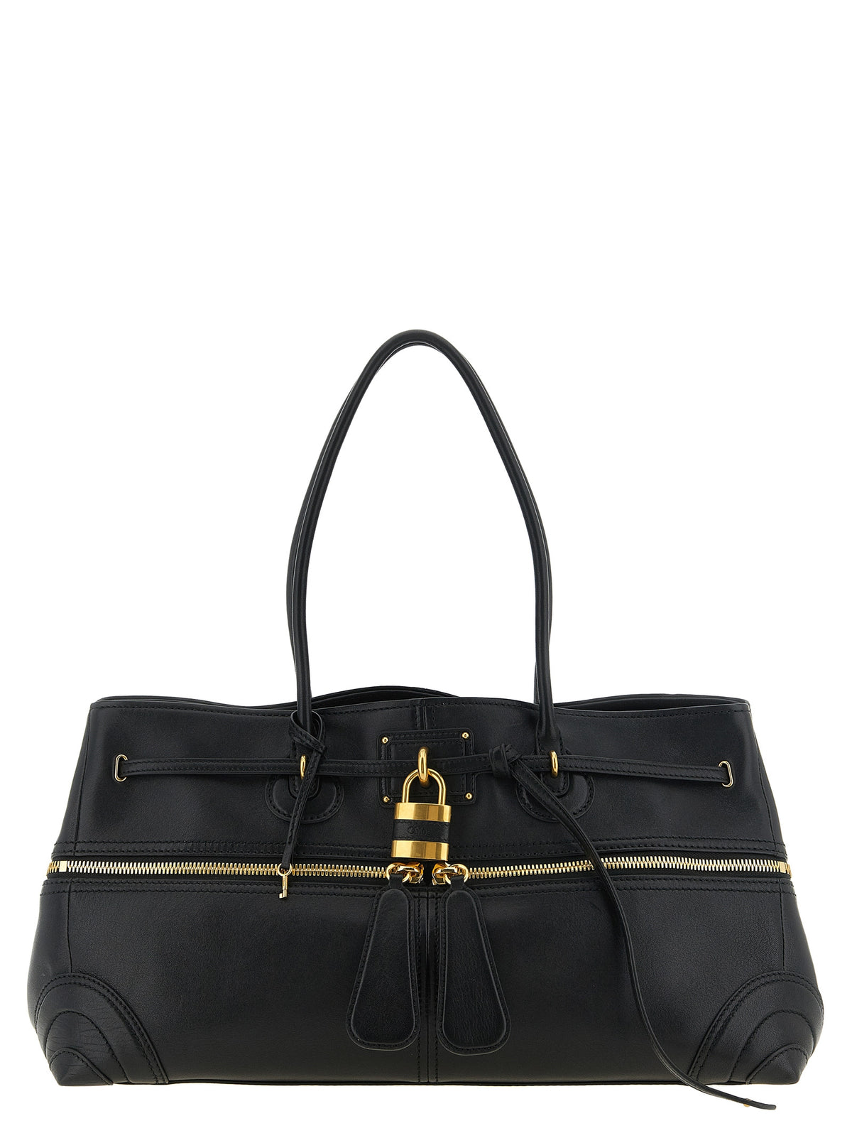 Chloé Black Lamb Leather Shoulder Bag