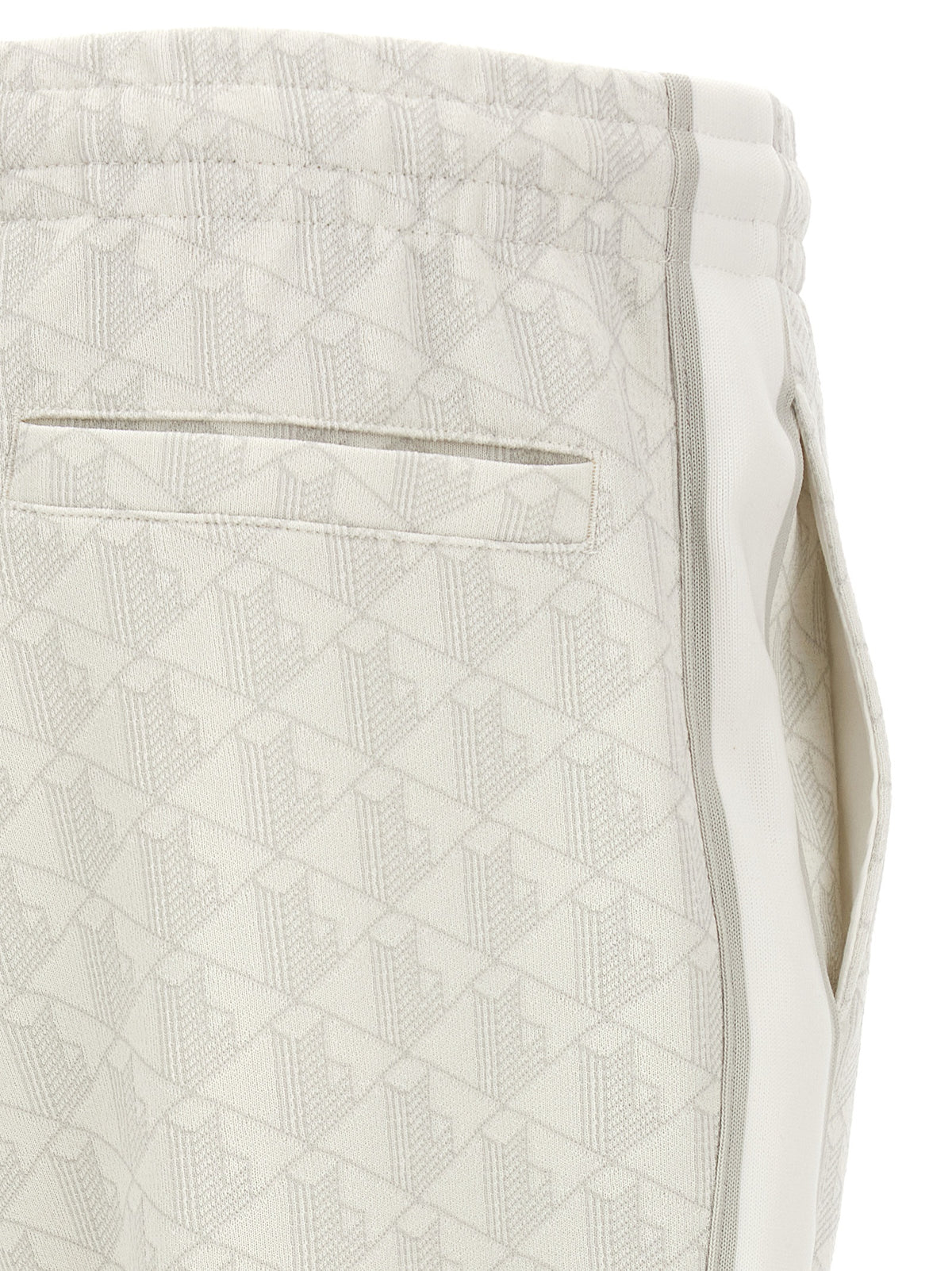 Lacoste White Polyester Joggers (Workout Pants)