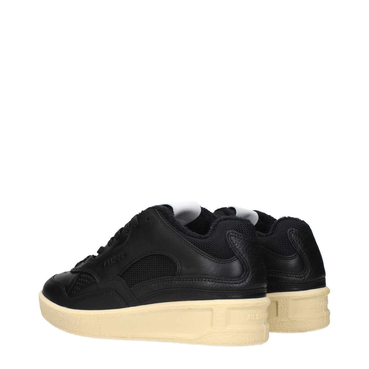 Jil Sander Black Leather Low Top Sneakers