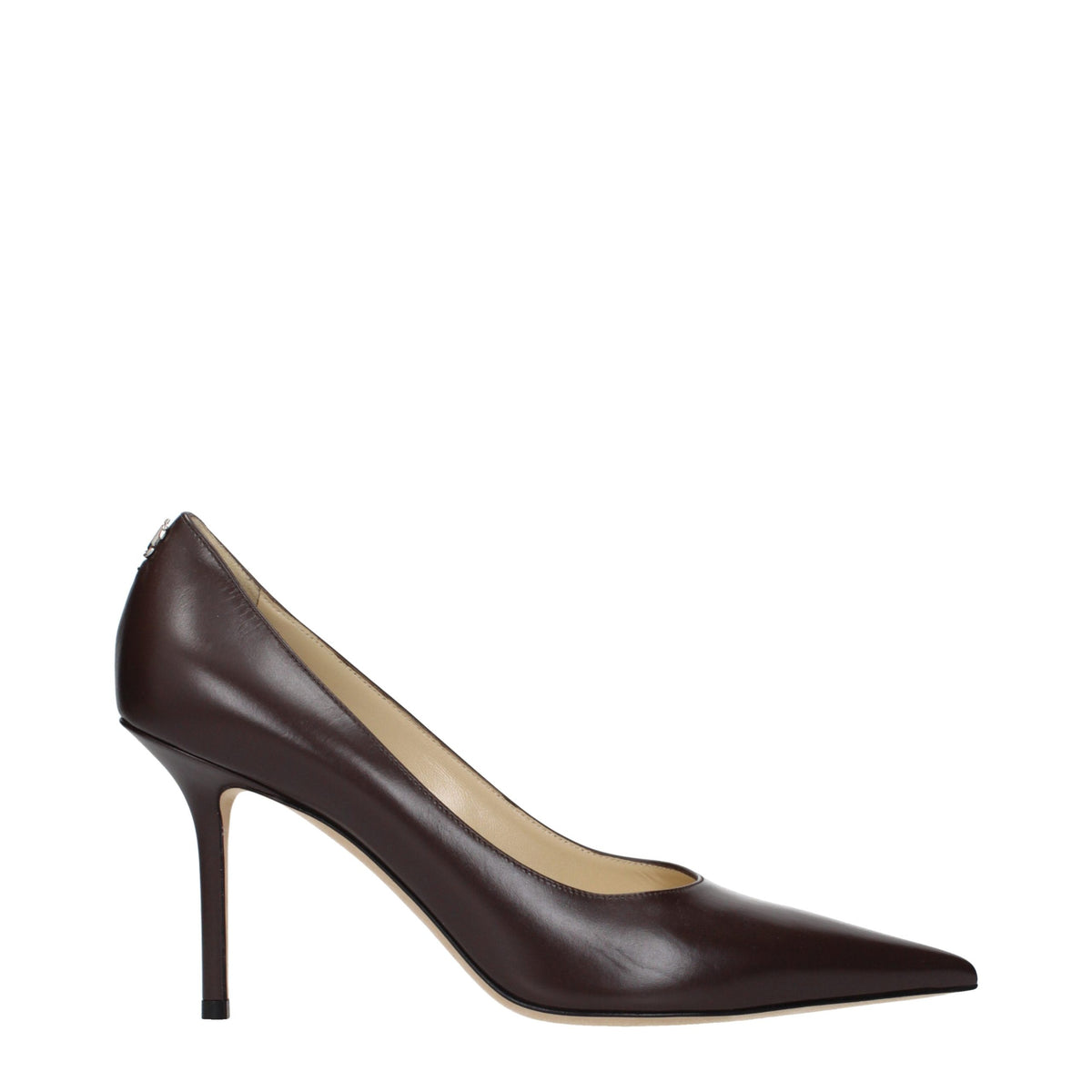 Jimmy Choo Brown Leather High Heel Pumps
